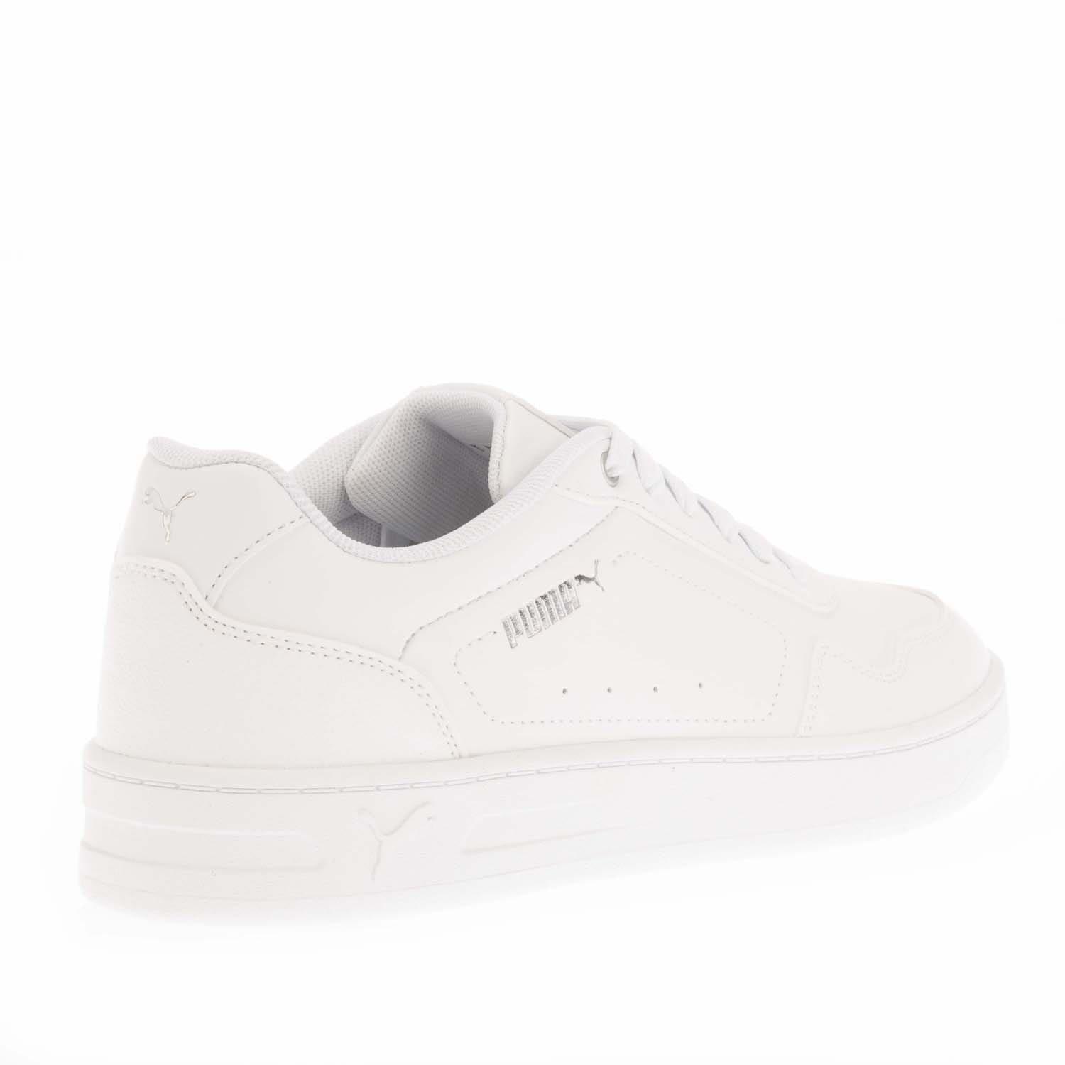 White - Puma - Court Classy Trainers - 3