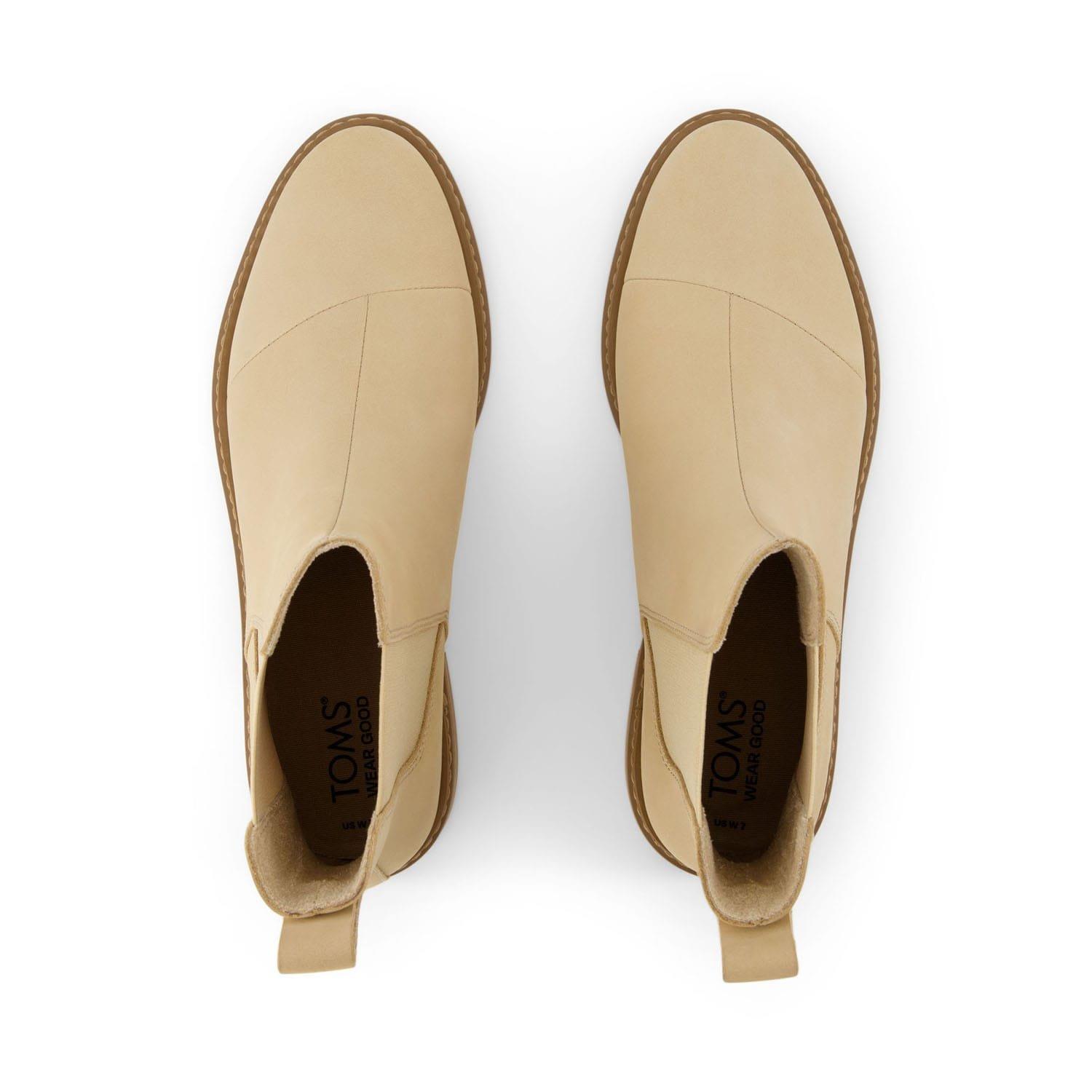 Natural - Toms - Charlie Nubuck Boots - 5