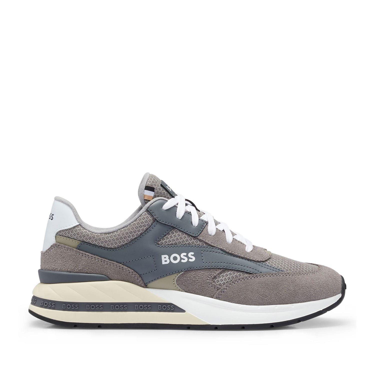 Grey - Boss - Kurt Runn Trainers - 1