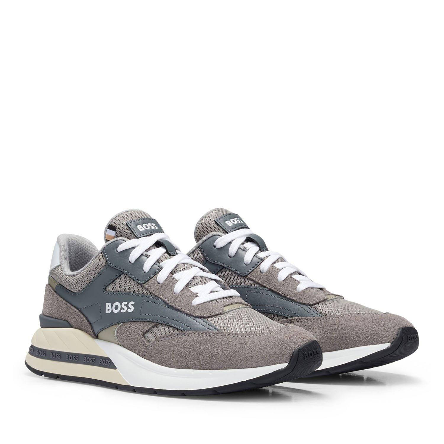 Grey - Boss - Kurt Runn Trainers - 3