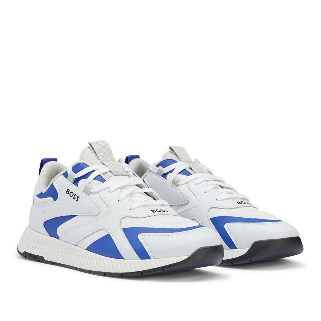 White - Boss - Titanium Running Trainers - 2