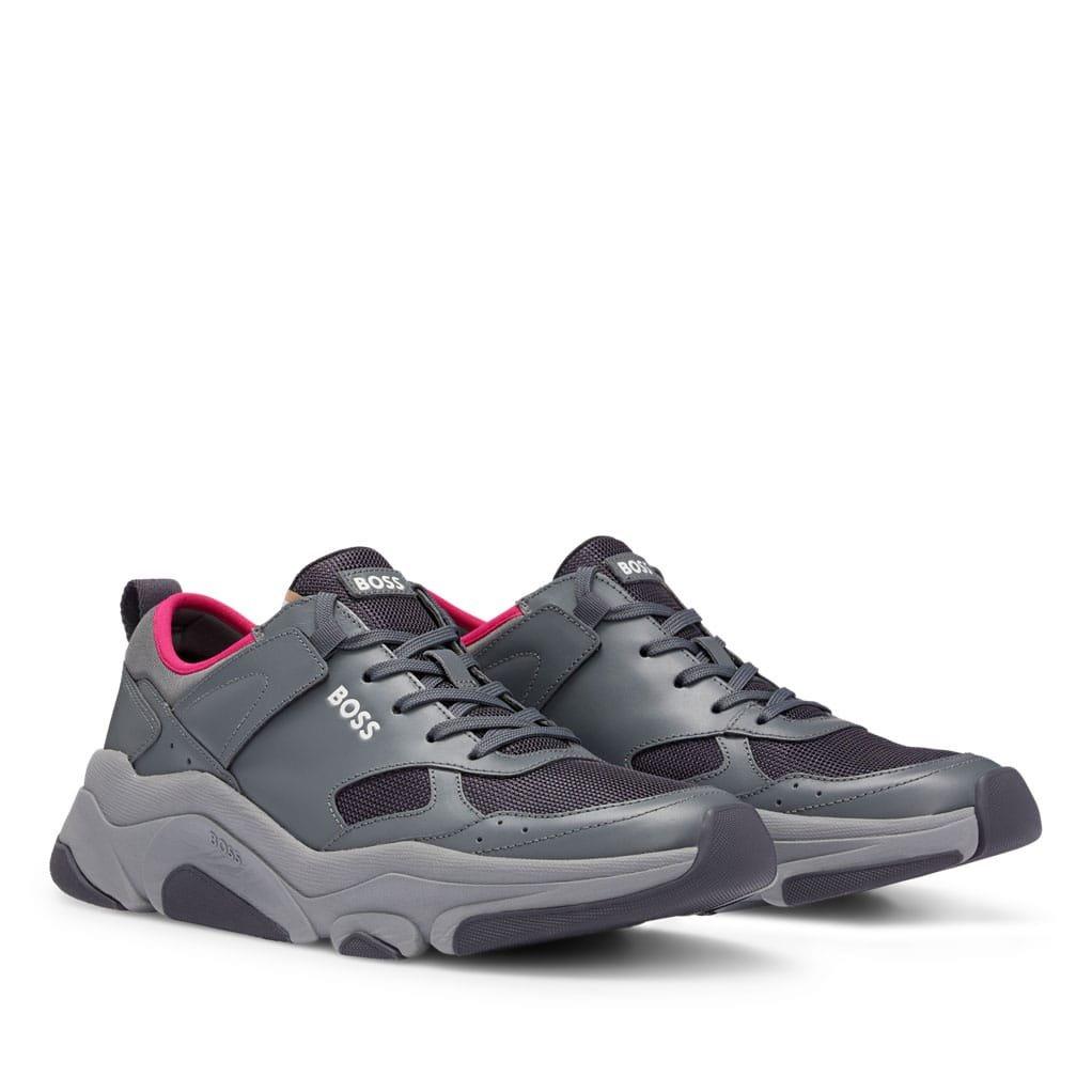 Grey - Boss - Asher Running Trainers - 2