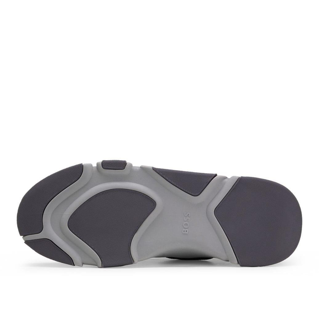 BOSS スニーカー Asher Runn US11 JP29cm Boss Asher Runn Men's Low Top Lace Up Casual Trainers In Black