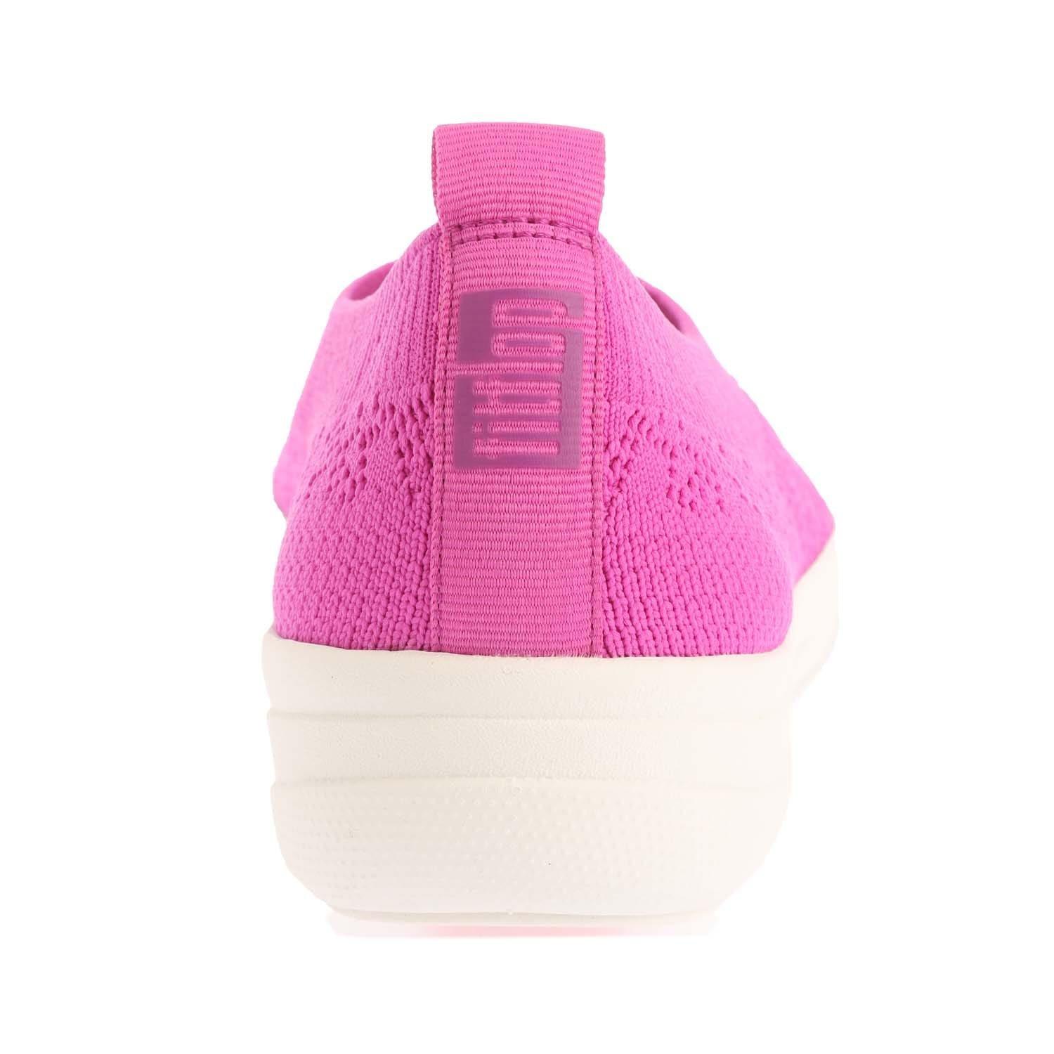 Violet - Fitflop - Uberknit Slip On Ballet Pumps - 5