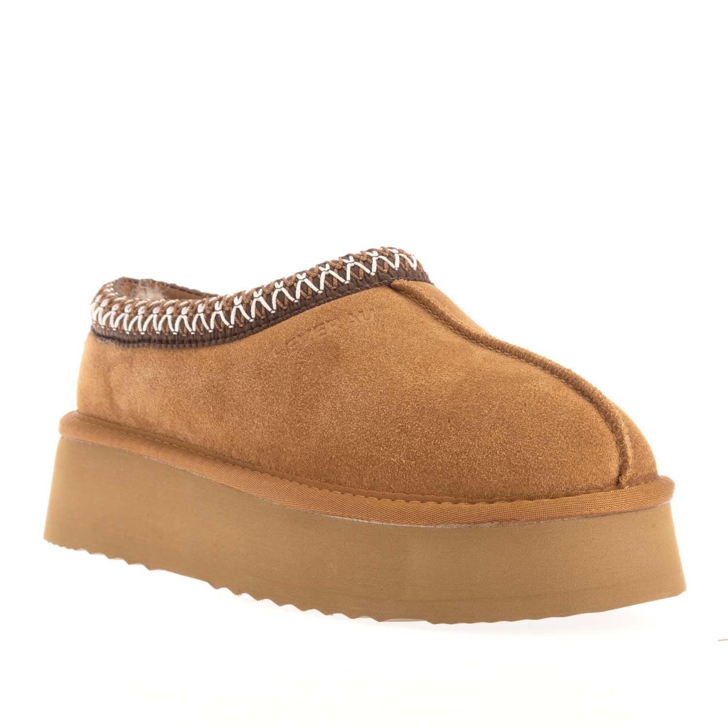 Chestnut - EverAu - Wonga Leather Slippers - 2