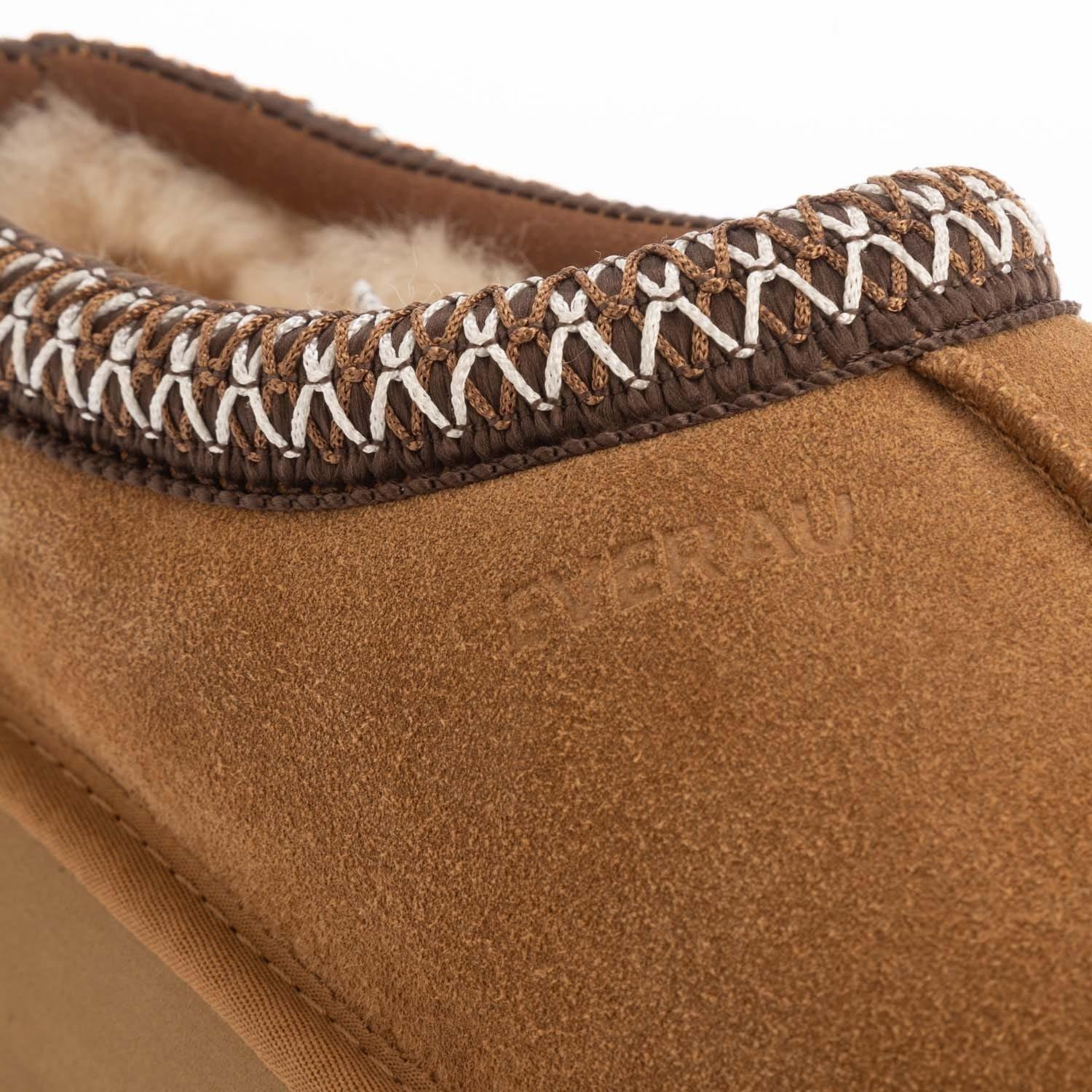 Chestnut - EverAu - Wonga Leather Slippers - 6