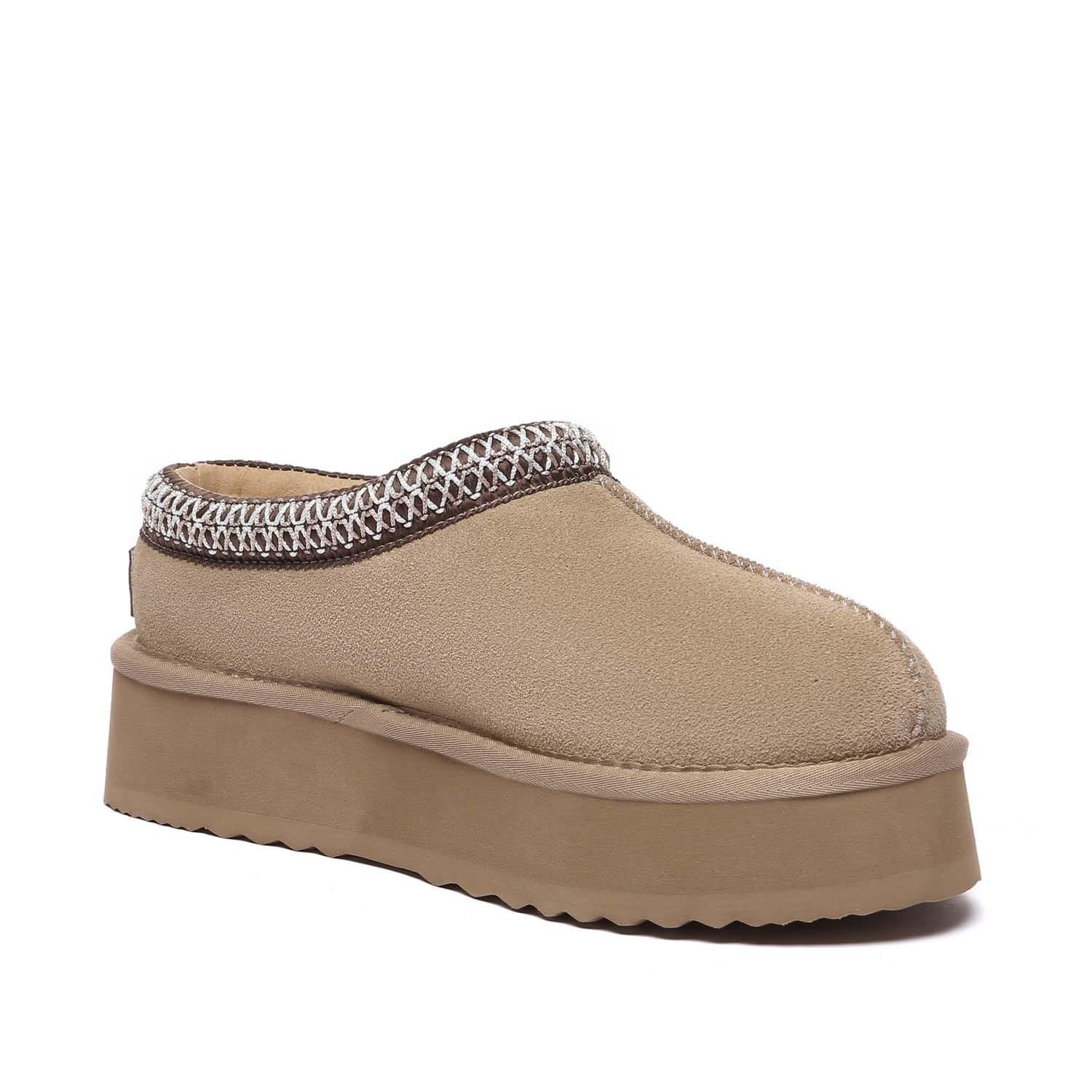 Sand - EverAu - Wonga Leather Slippers - 2