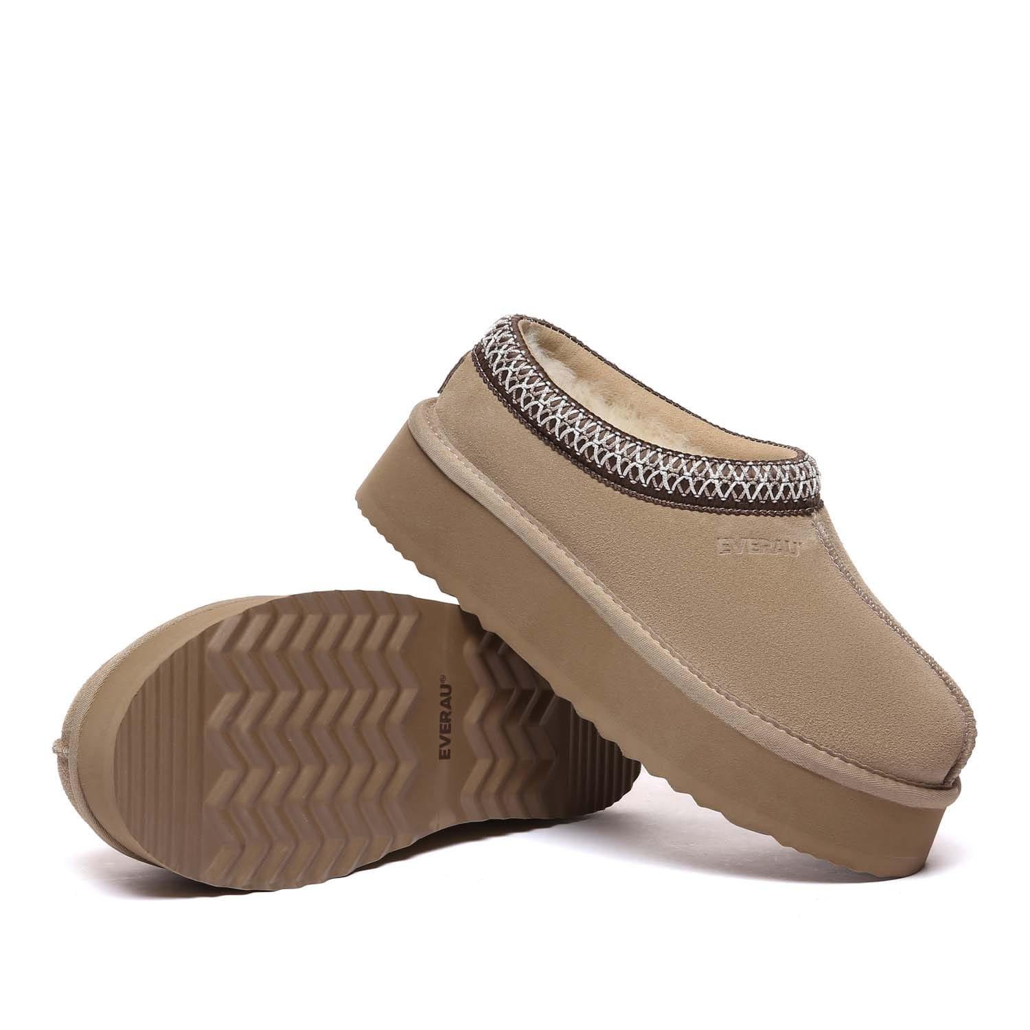 Sand - EverAu - Wonga Leather Slippers - 4