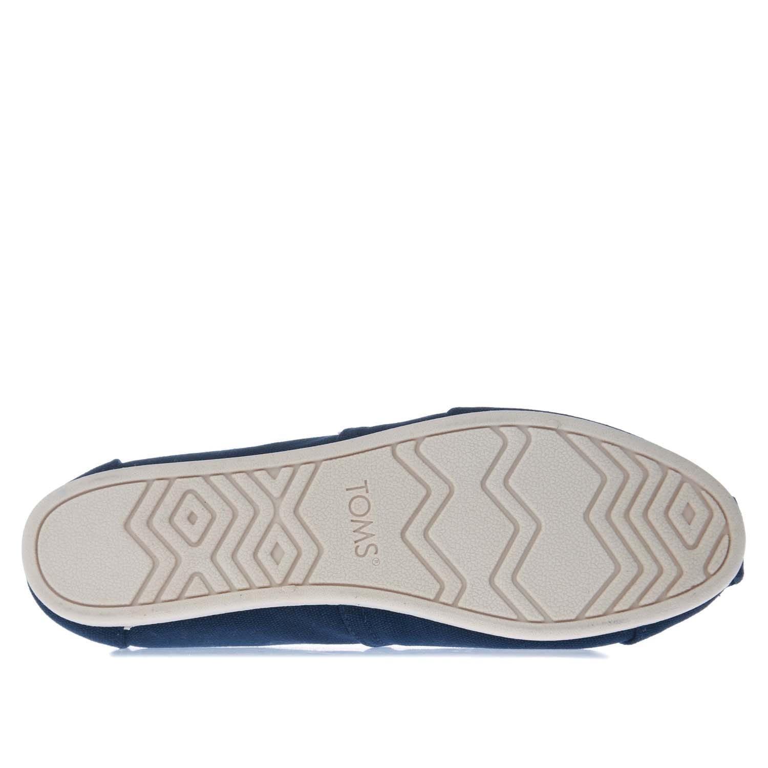 Navy - Toms - Cotton Alpargata Espadrille Pumps - 4