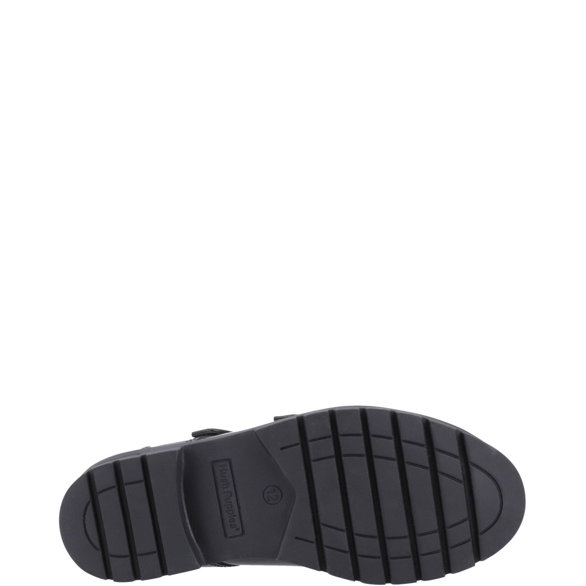 Black - Hush Puppies - Ella Patent Senior Shoe - 4