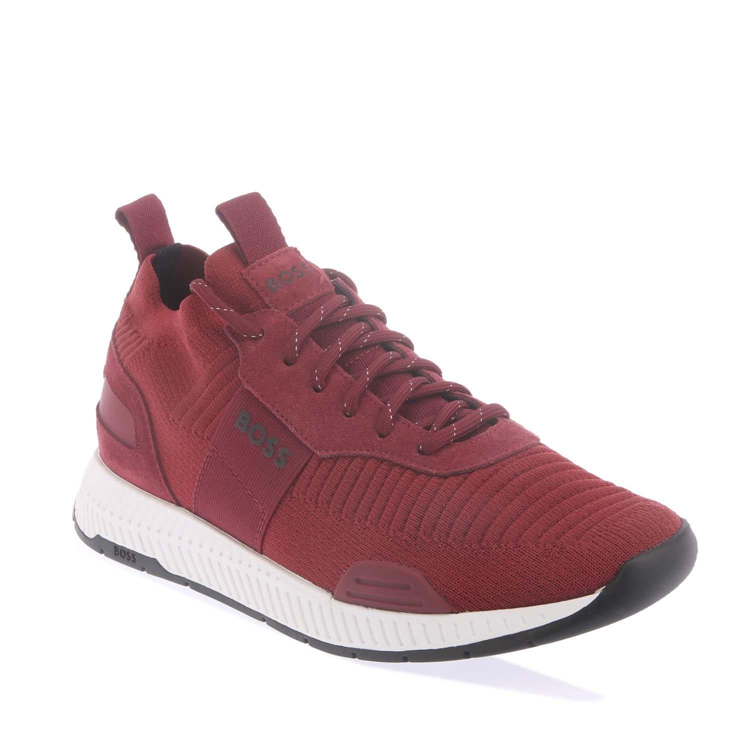 Red - Boss - Titanium Running Trainers - 2
