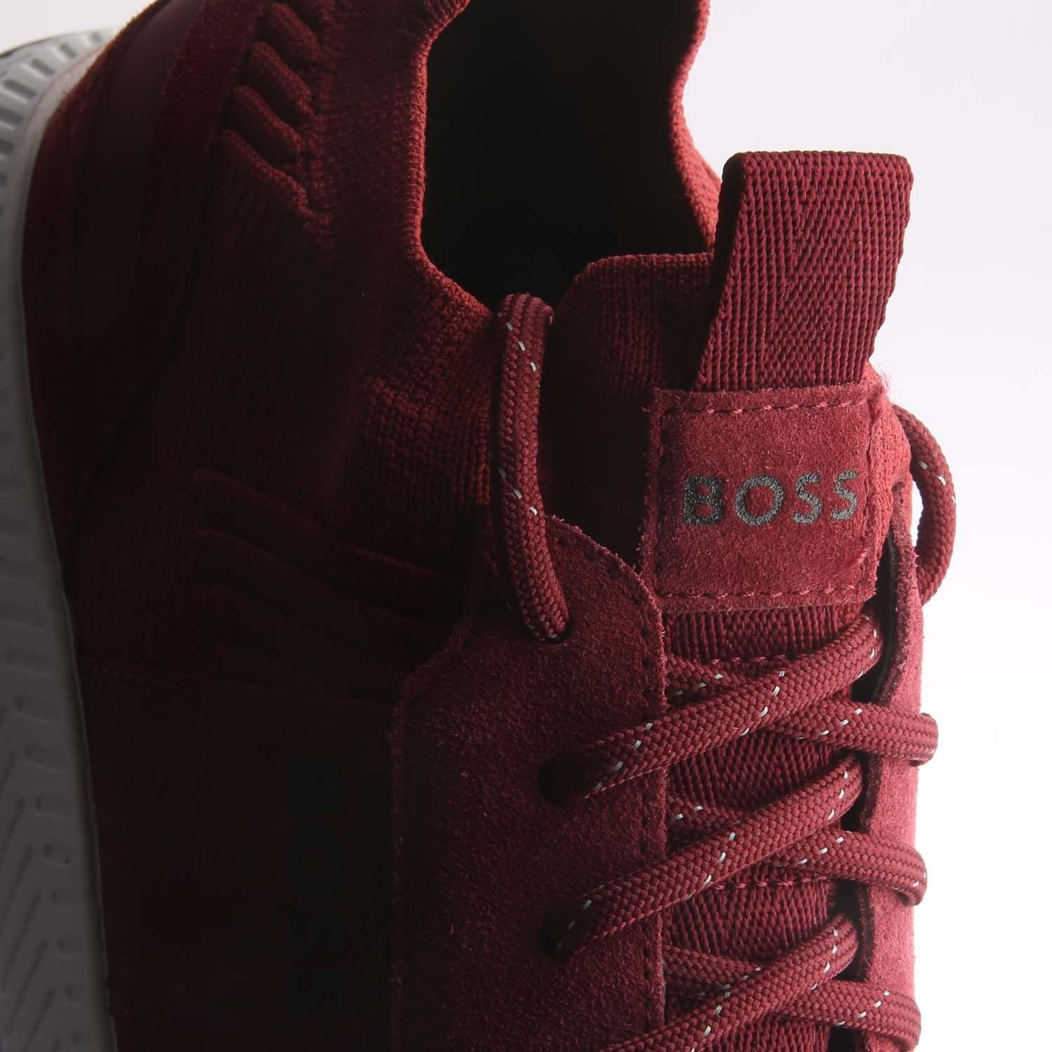 Red - Boss - Titanium Running Trainers - 4