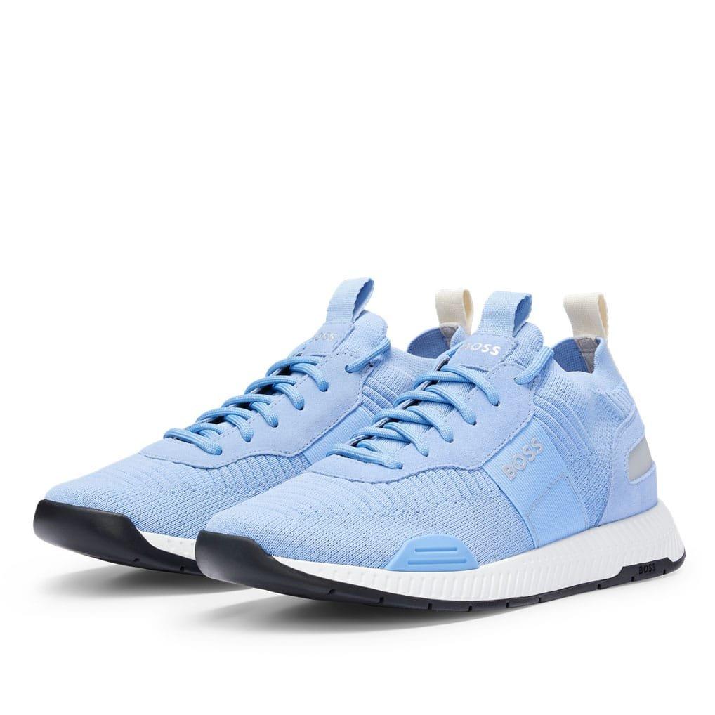 Light Blue - Boss - Titanium Running Trainers - 2