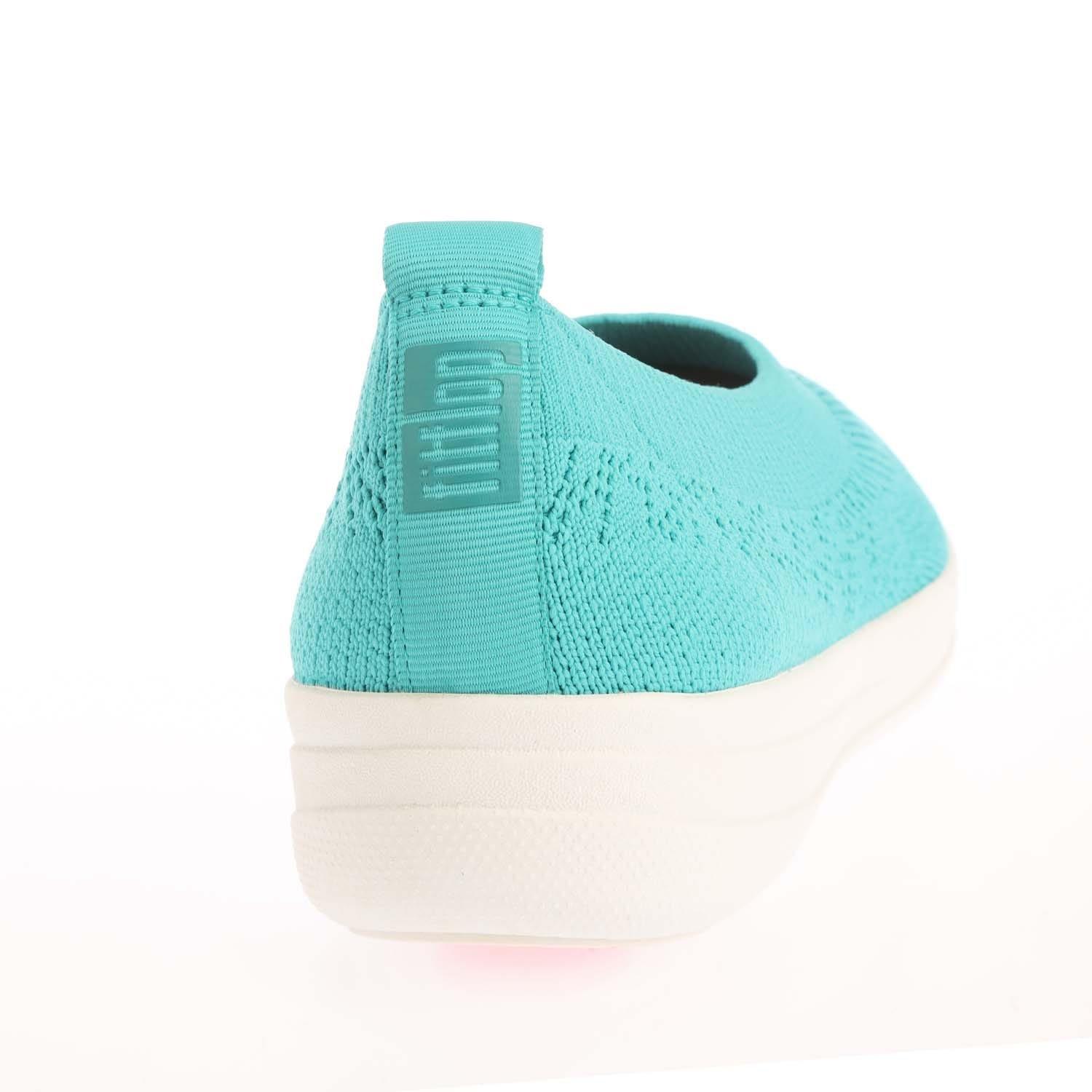 Blue - Fitflop - Uberknit Slip On Ballet Pumps - 5