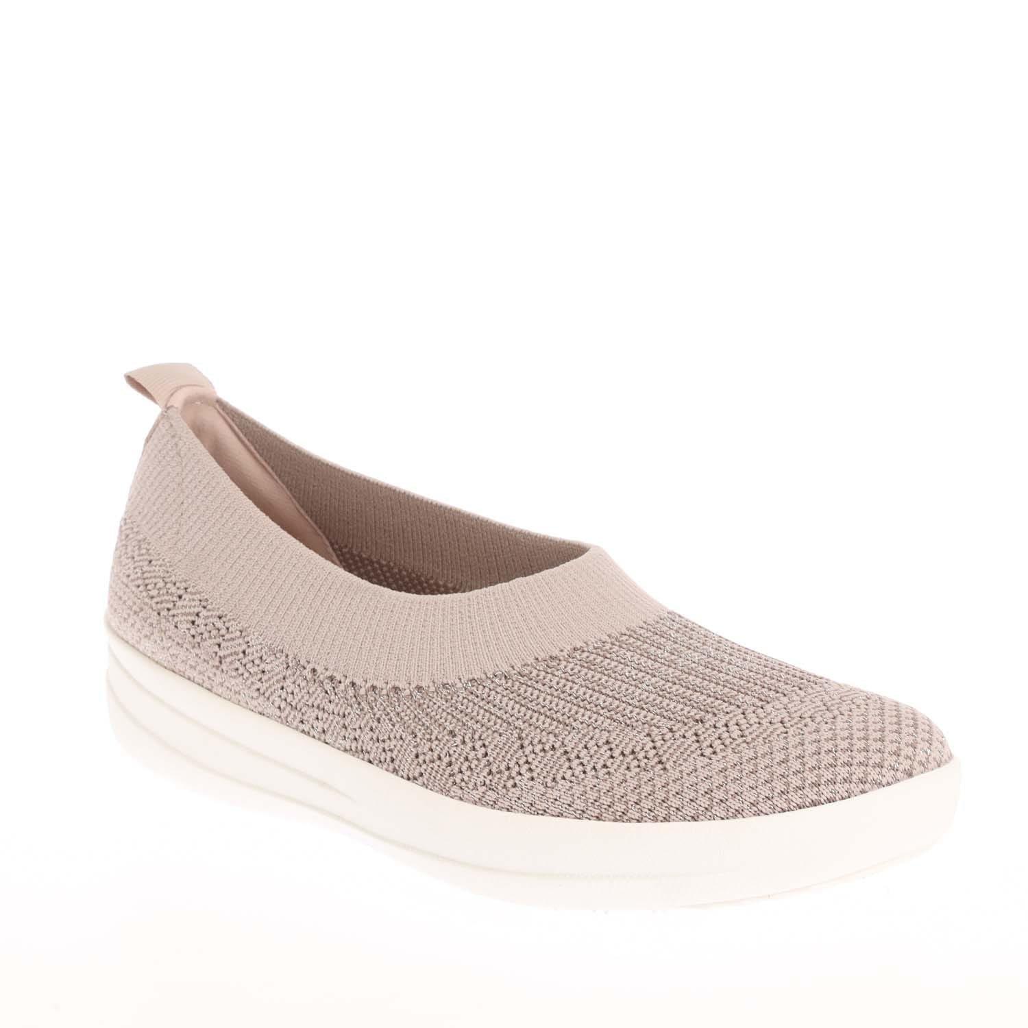 Mink - Fitflop - Uberknit Slip On Ballet Pumps - 2