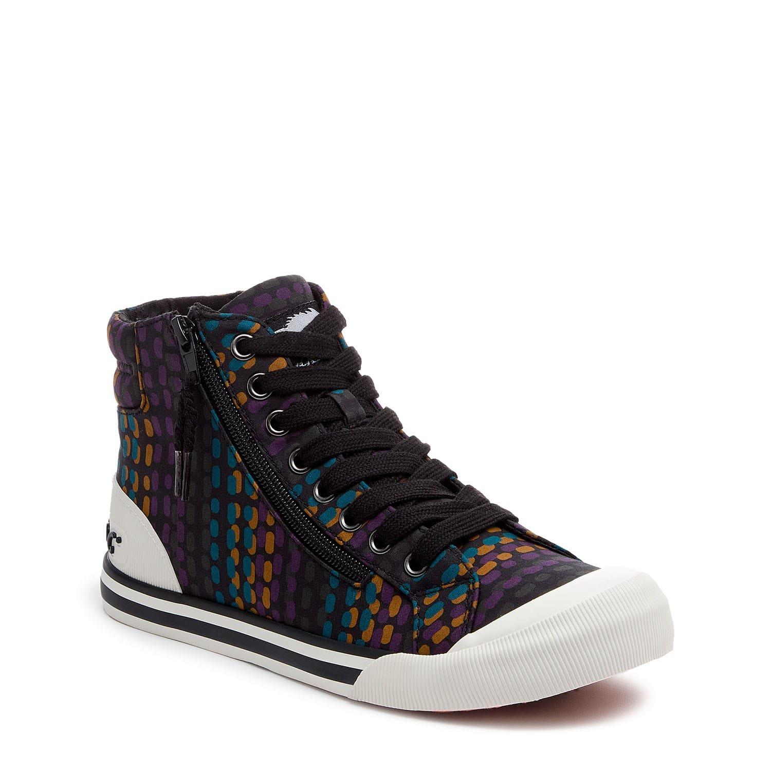 Black - Rocket Dog - Jazzin Hi Canvas Pumps - 2