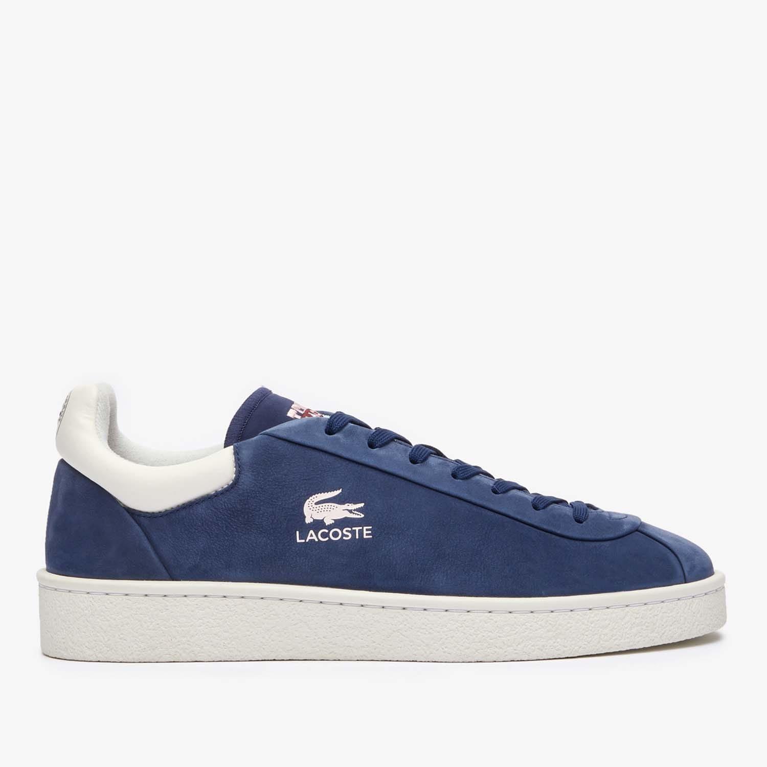 Blue - Lacoste - Lineshot Leather Logo Trainers - 1