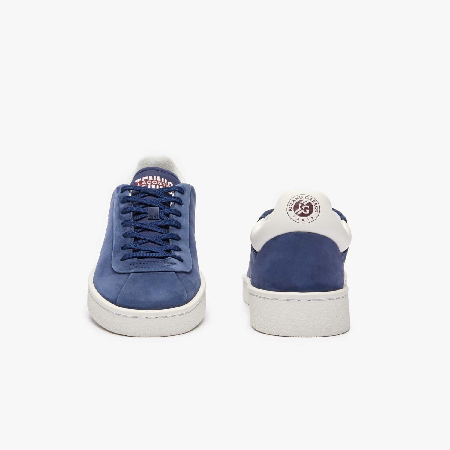 Blue - Lacoste - Lineshot Leather Logo Trainers - 5