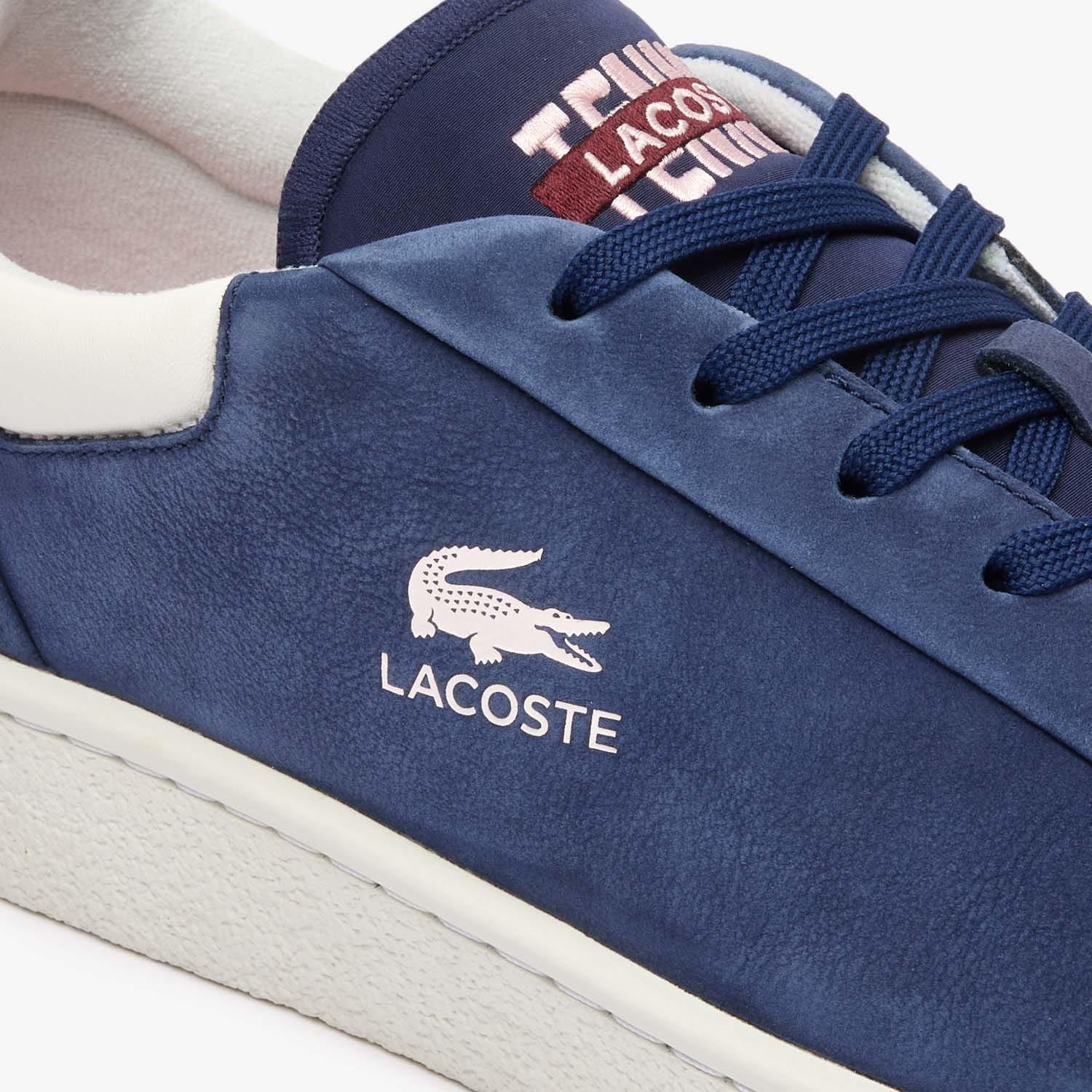 Blue - Lacoste - Lineshot Leather Logo Trainers - 6