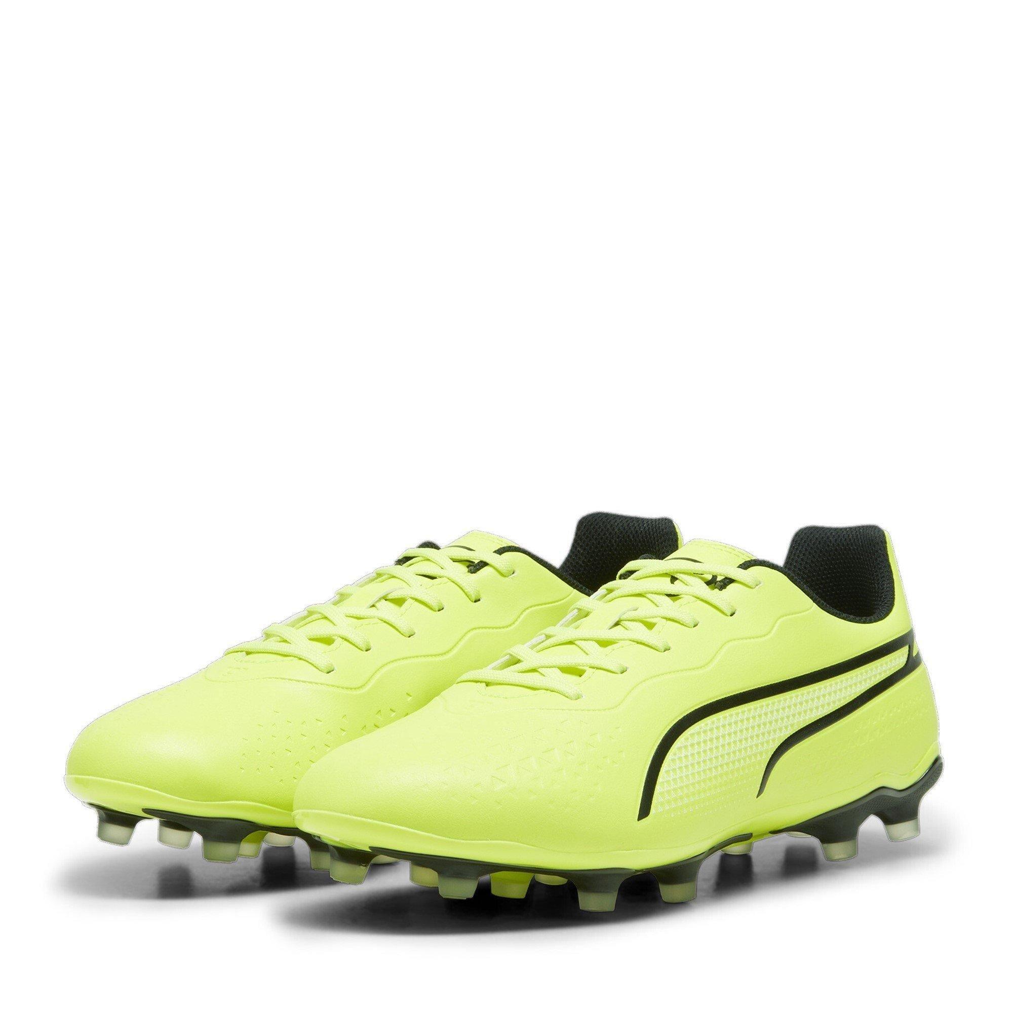 Lime - Puma - King Match Multiground Football Boots Mens - 1