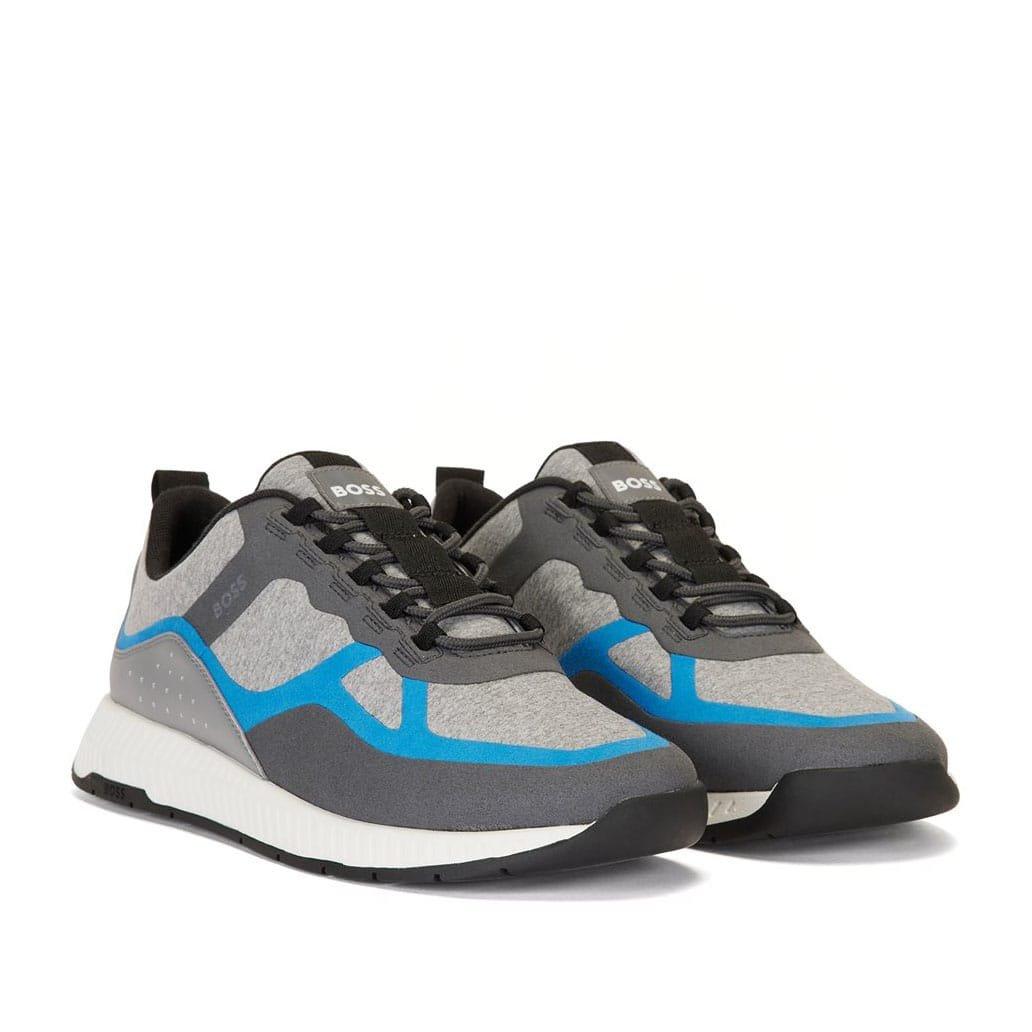 Blue - Boss - Boss Titanium Runn Lyme 10242125 01 Low-Top Trainers Mens - 1
