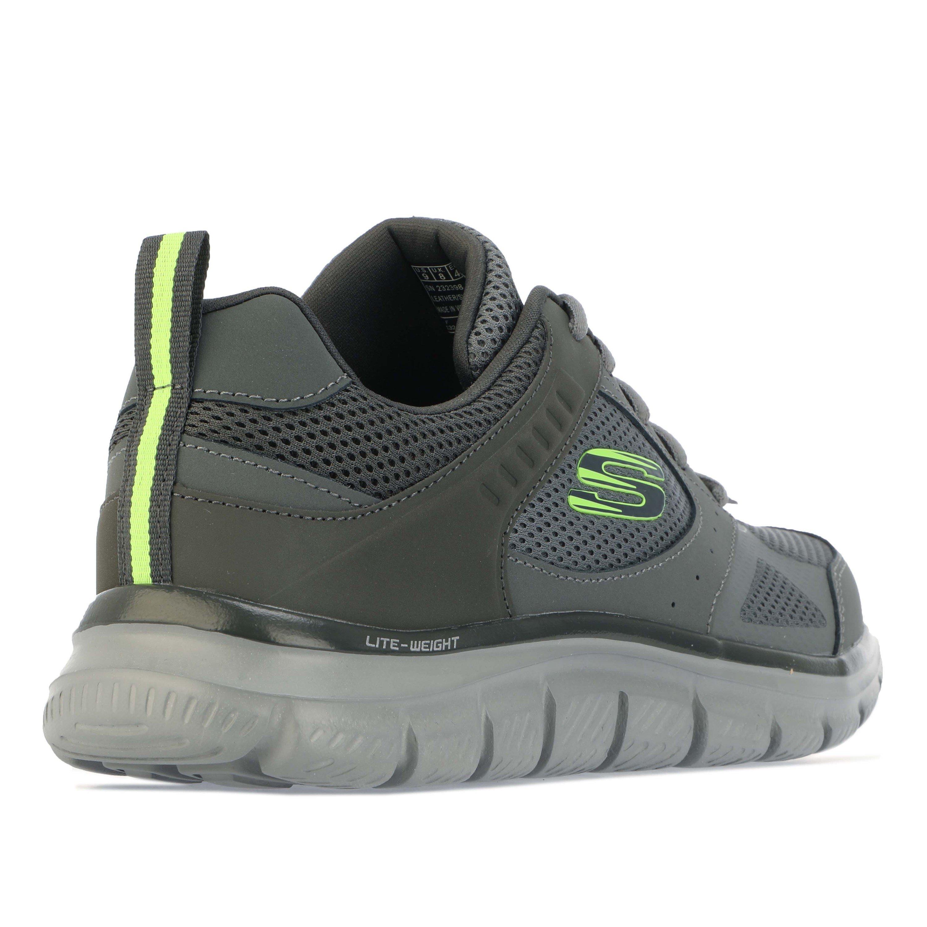 Charcoal - Skechers - Track Syntac Trainers - 3