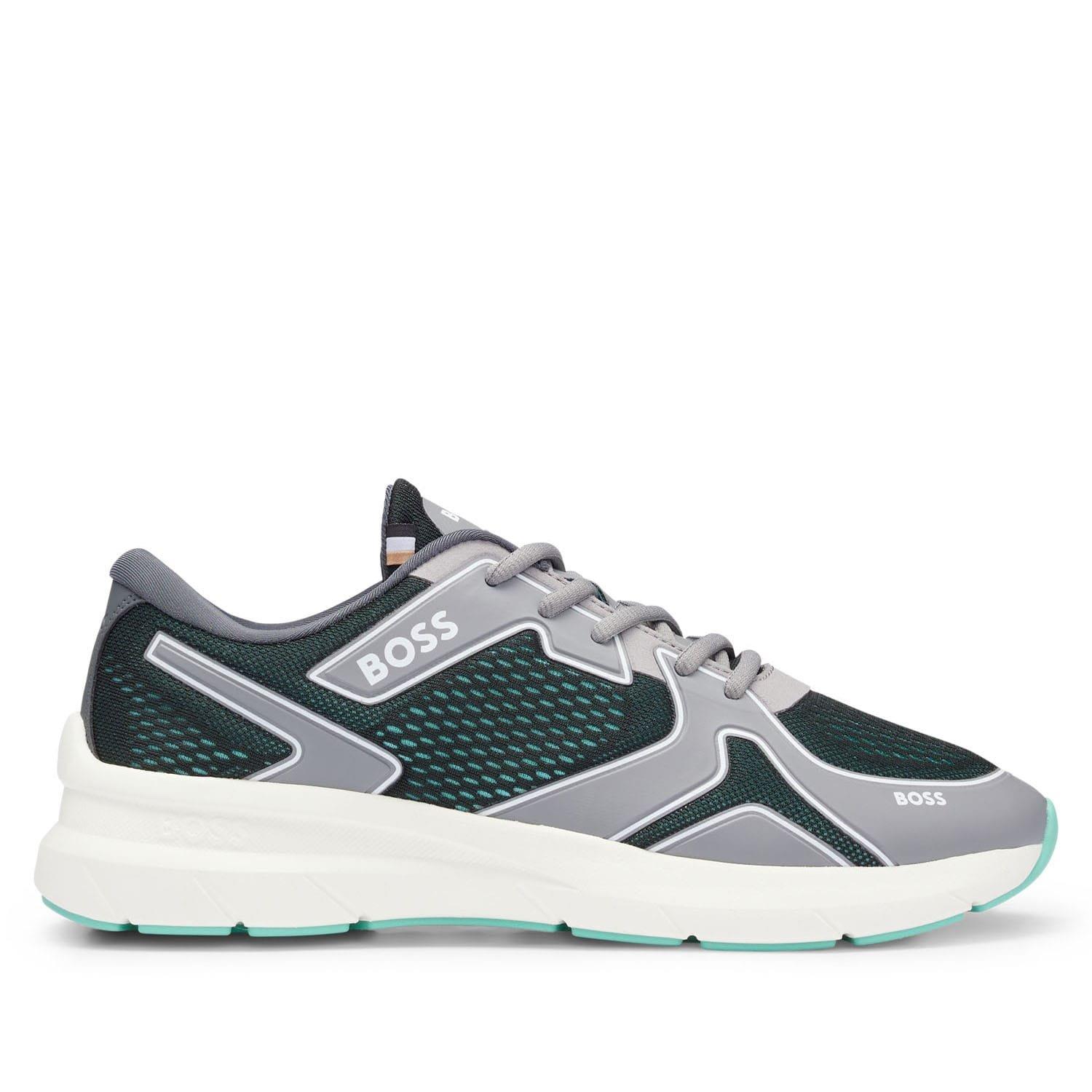 Grey - Boss - Owen Runn Trainers - 1