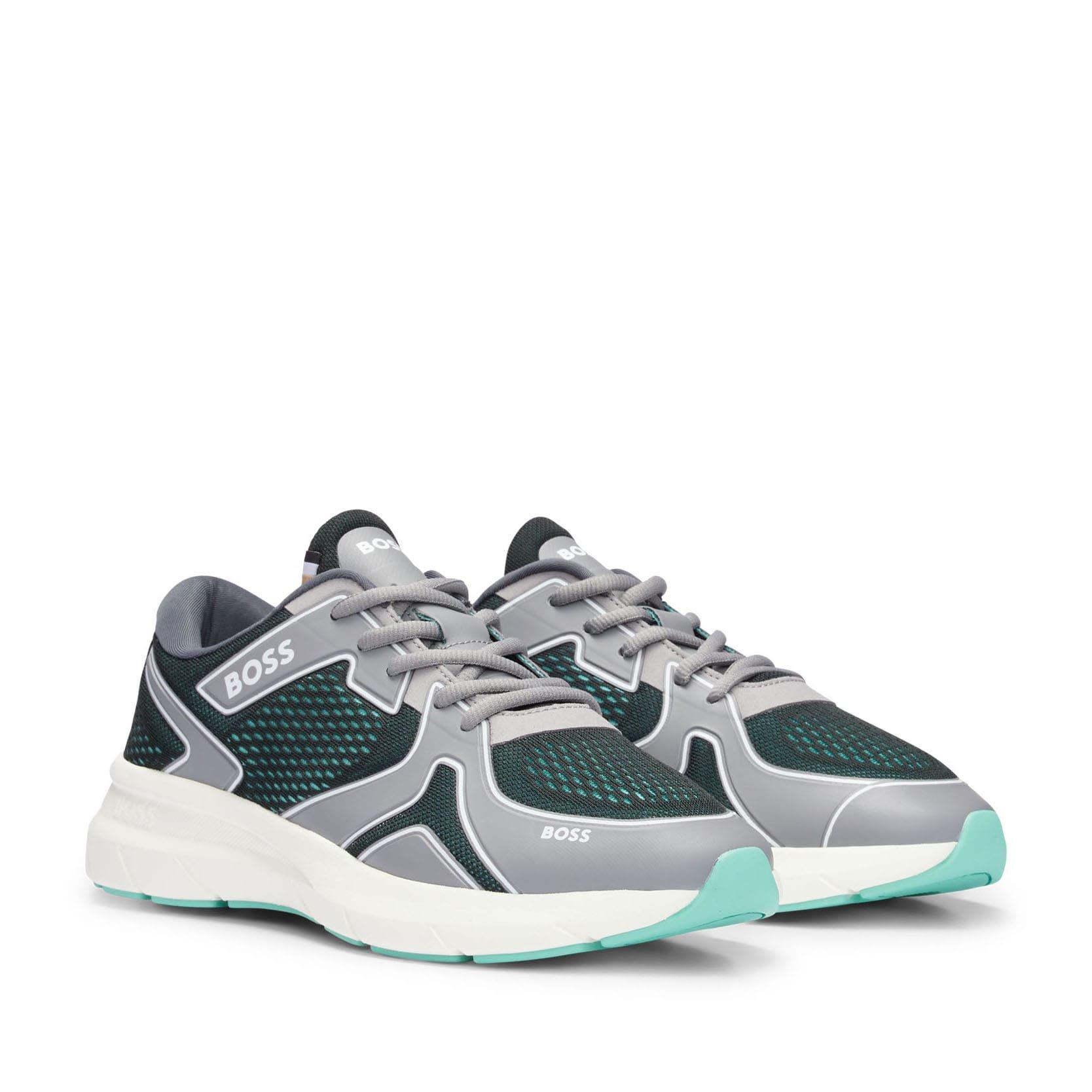 Grey - Boss - Owen Runn Trainers - 2