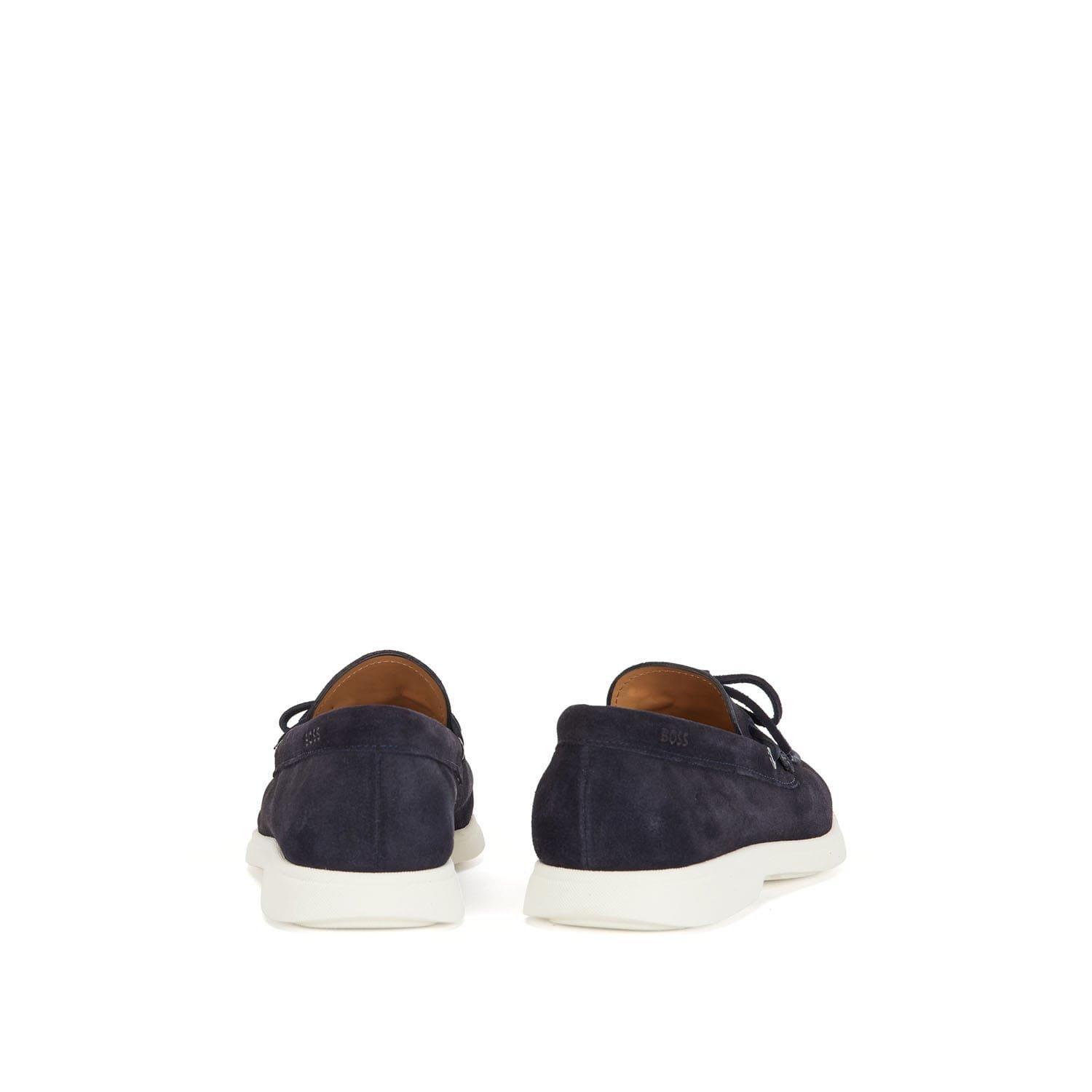 Dark Blue - Boss - Sienne Moccasin Shoes - 6