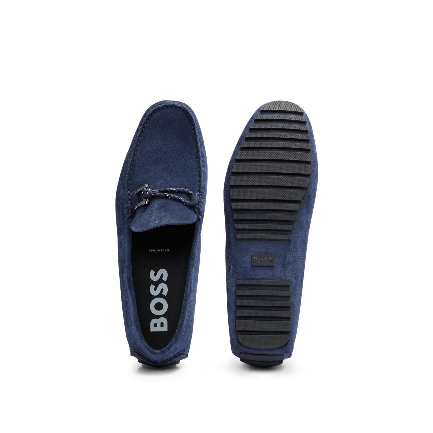 Blue - Boss - Driver Moccasin Shoes - 5