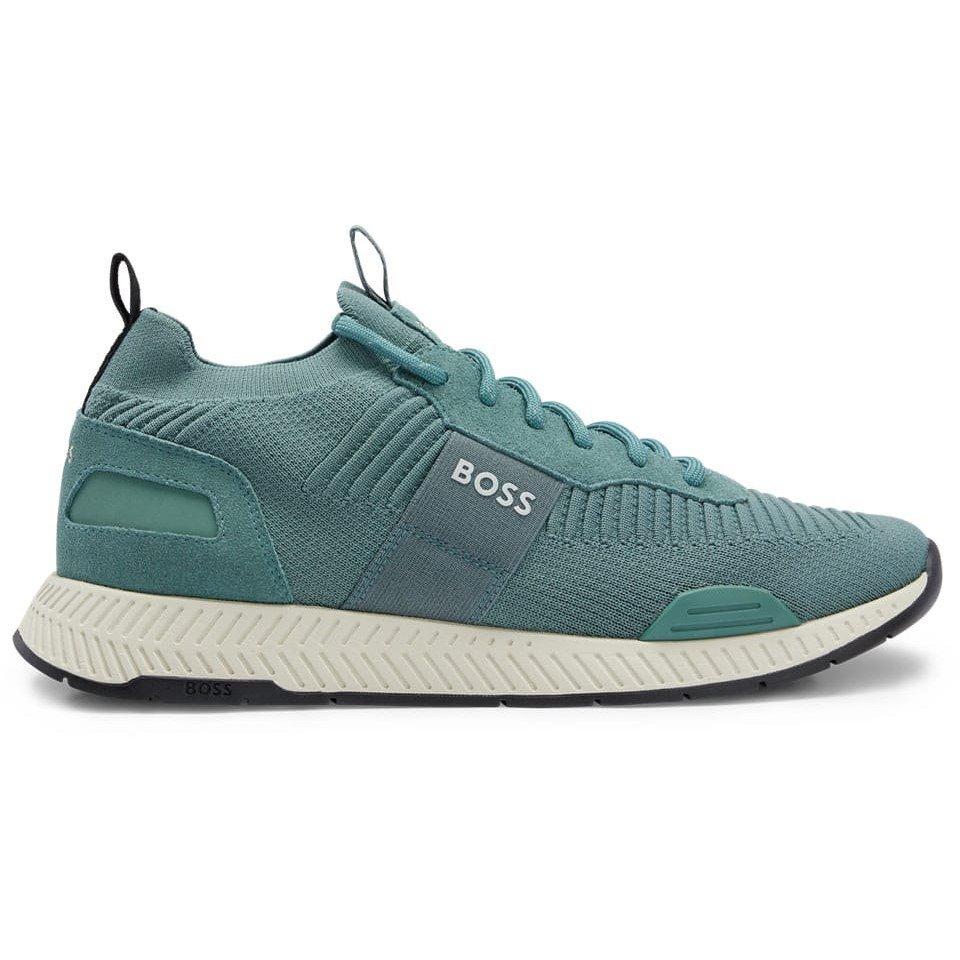 Green - Boss - Titanium Running Trainers - 1