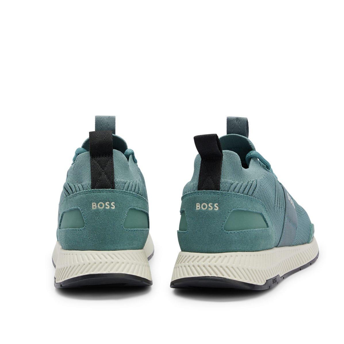 Green - Boss - Titanium Running Trainers - 4
