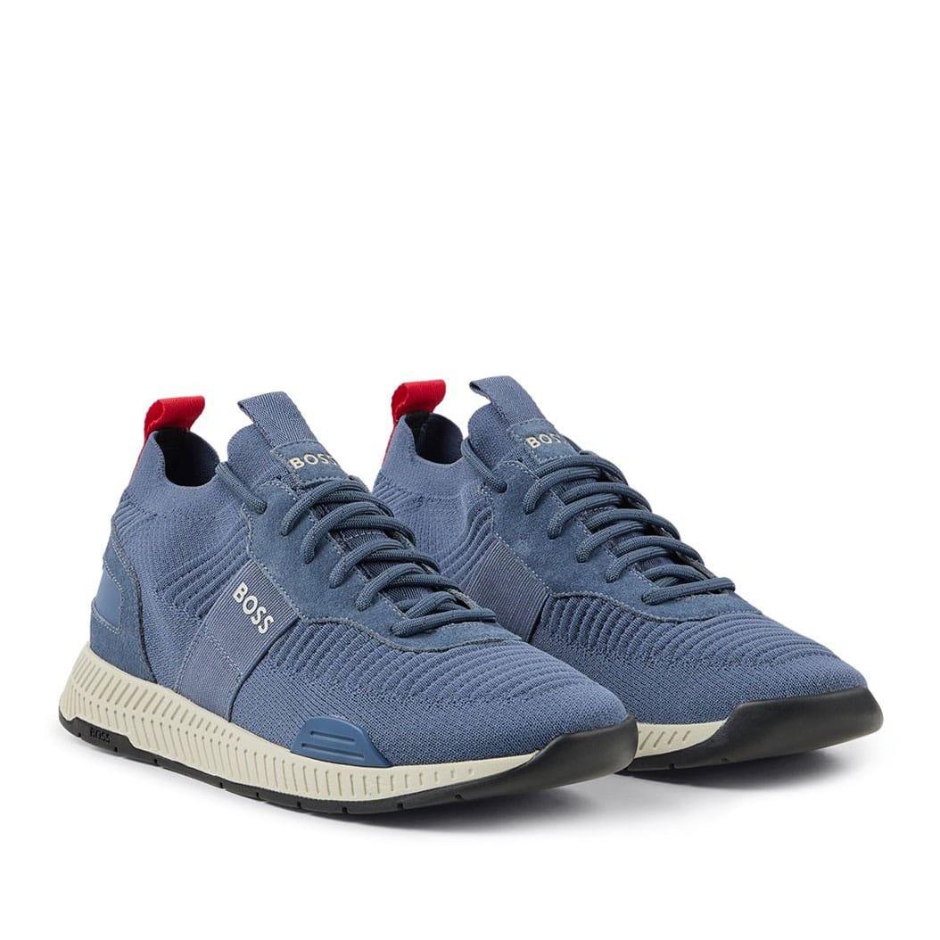Blue - Boss - Titanium Running Trainers - 2