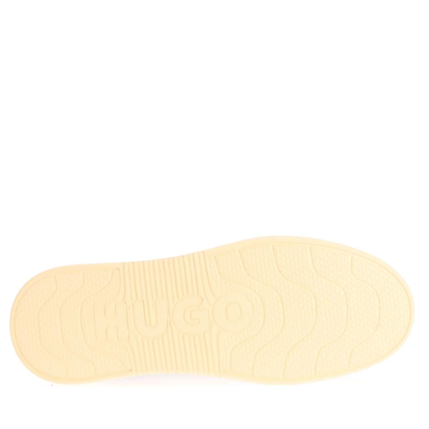 Charcoal - Hugo - Leather Lace Up Trainers - 4