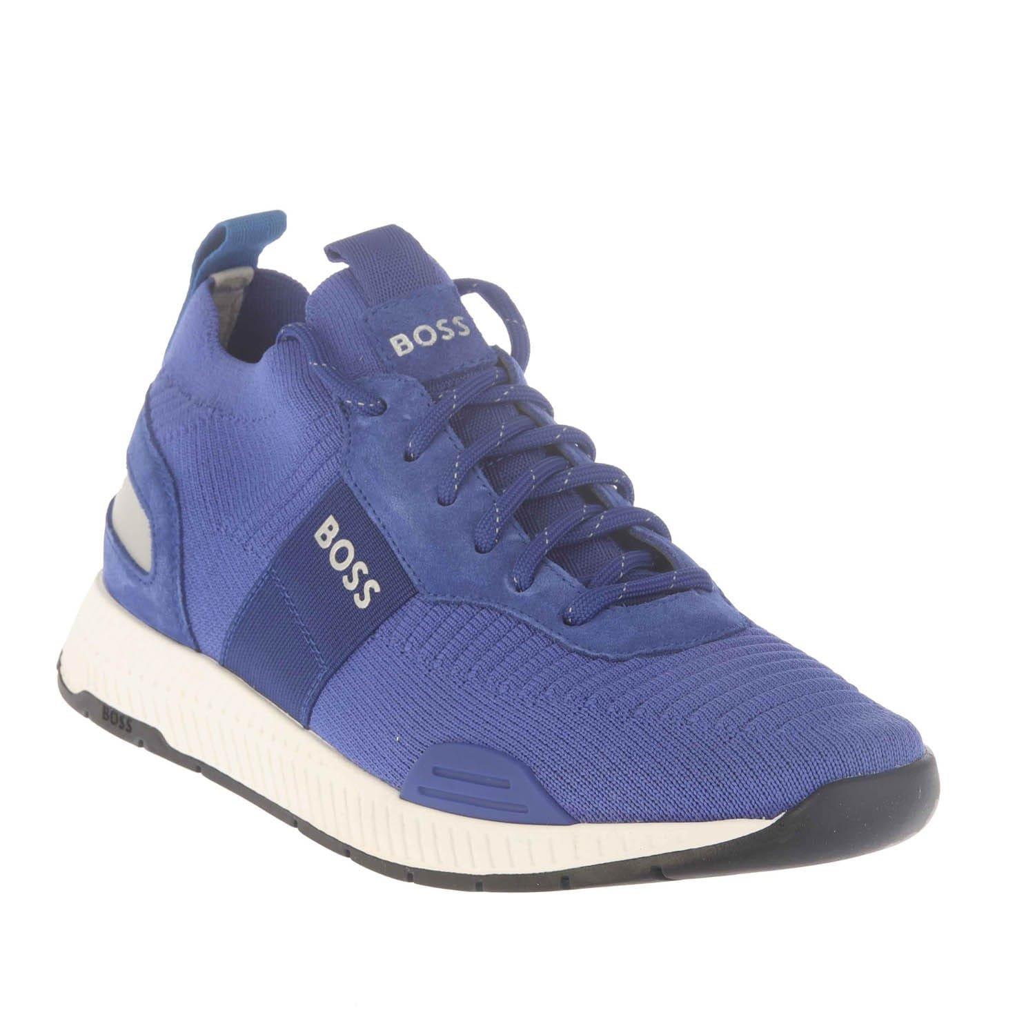 Blue - Boss - Titanium Running Trainers - 2