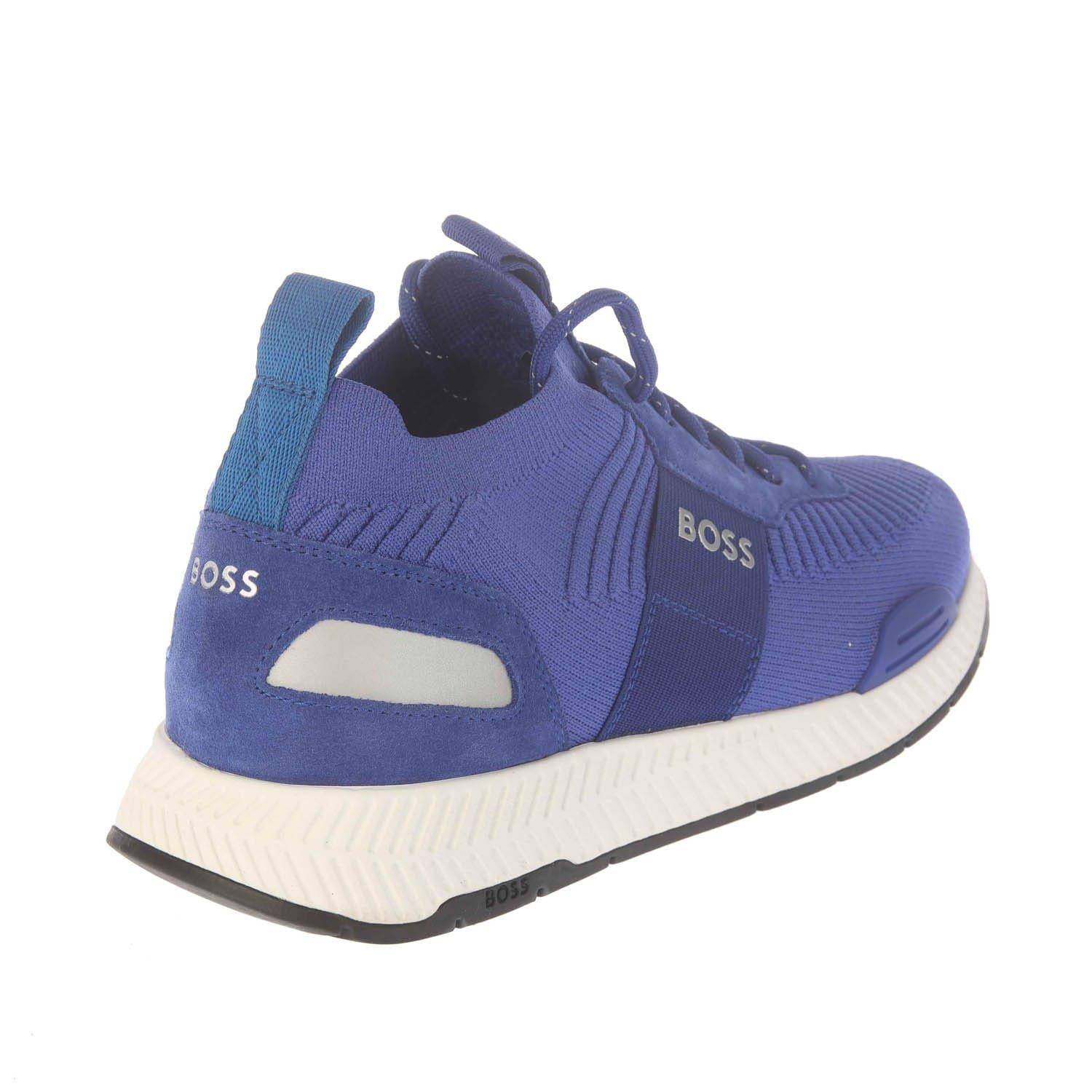 Blue - Boss - Titanium Running Trainers - 3
