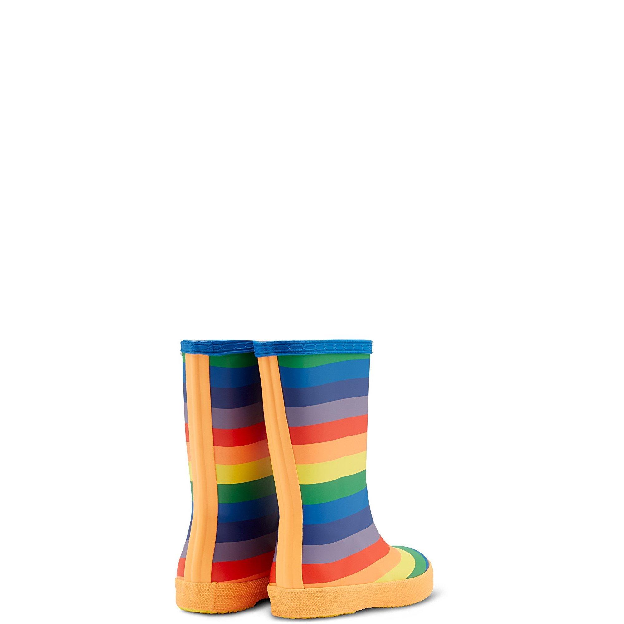 Multicoloured - Hunter - Original First Classic Rainbow Print Wellington Bo - 3