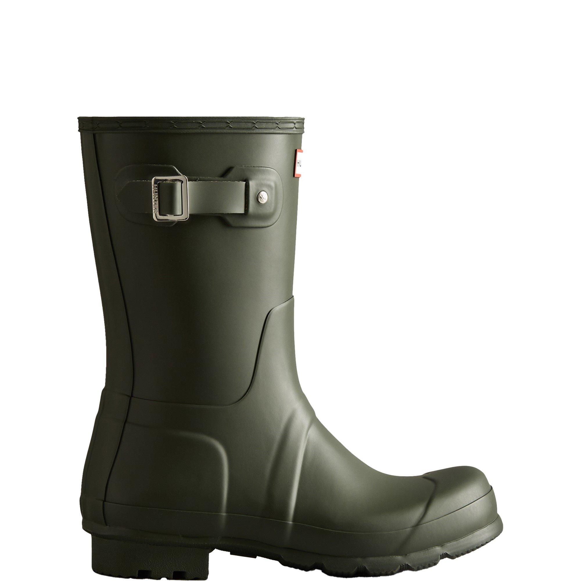 Dark Olive - Hunter - Original Short Wellington Boots - 1