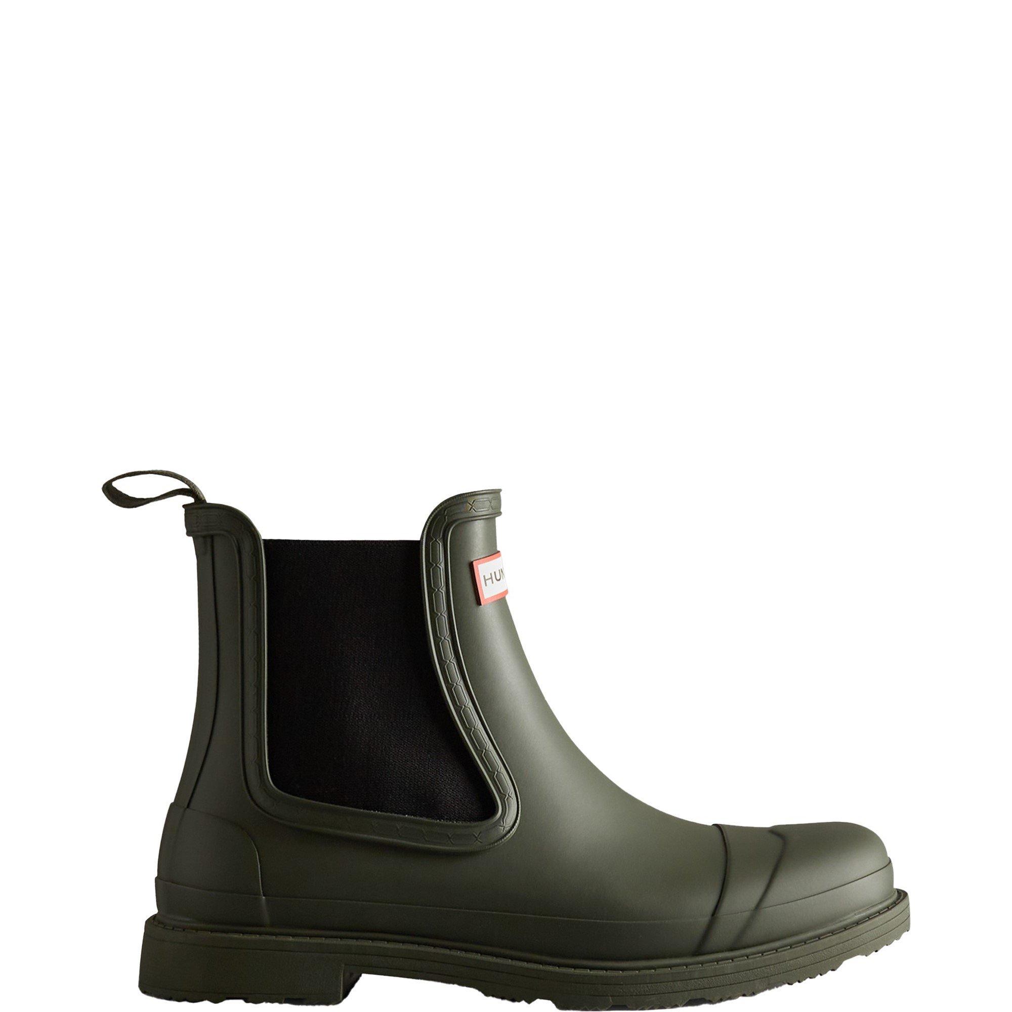 Dark Olive - Hunter - Commando Chelsea Boots - 1