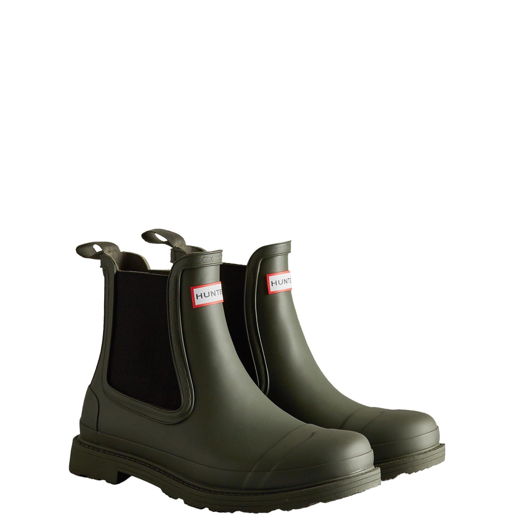 Dark Olive - Hunter - Commando Chelsea Boots - 2
