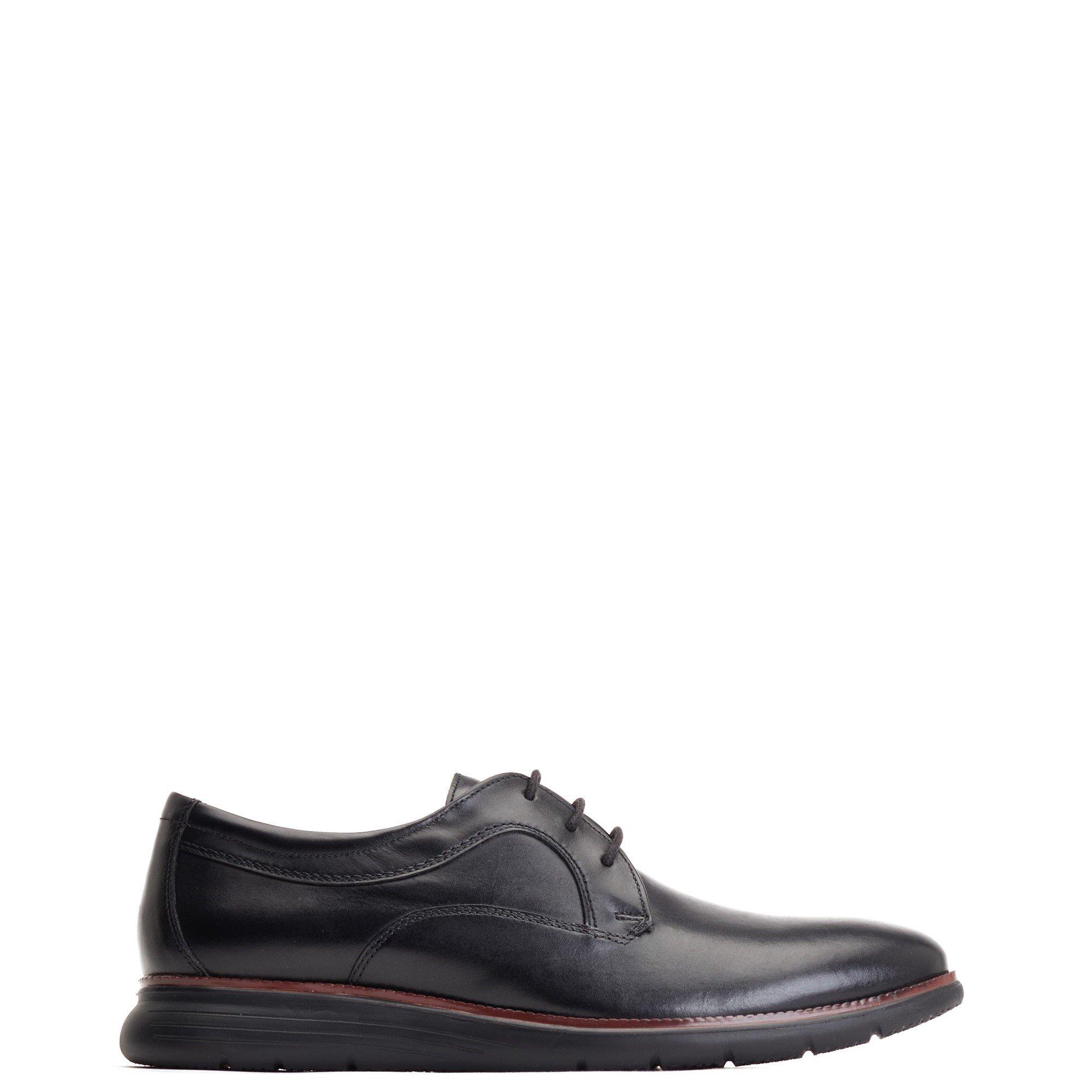 Base London Men's Wing Derby - Black - 11 (45)