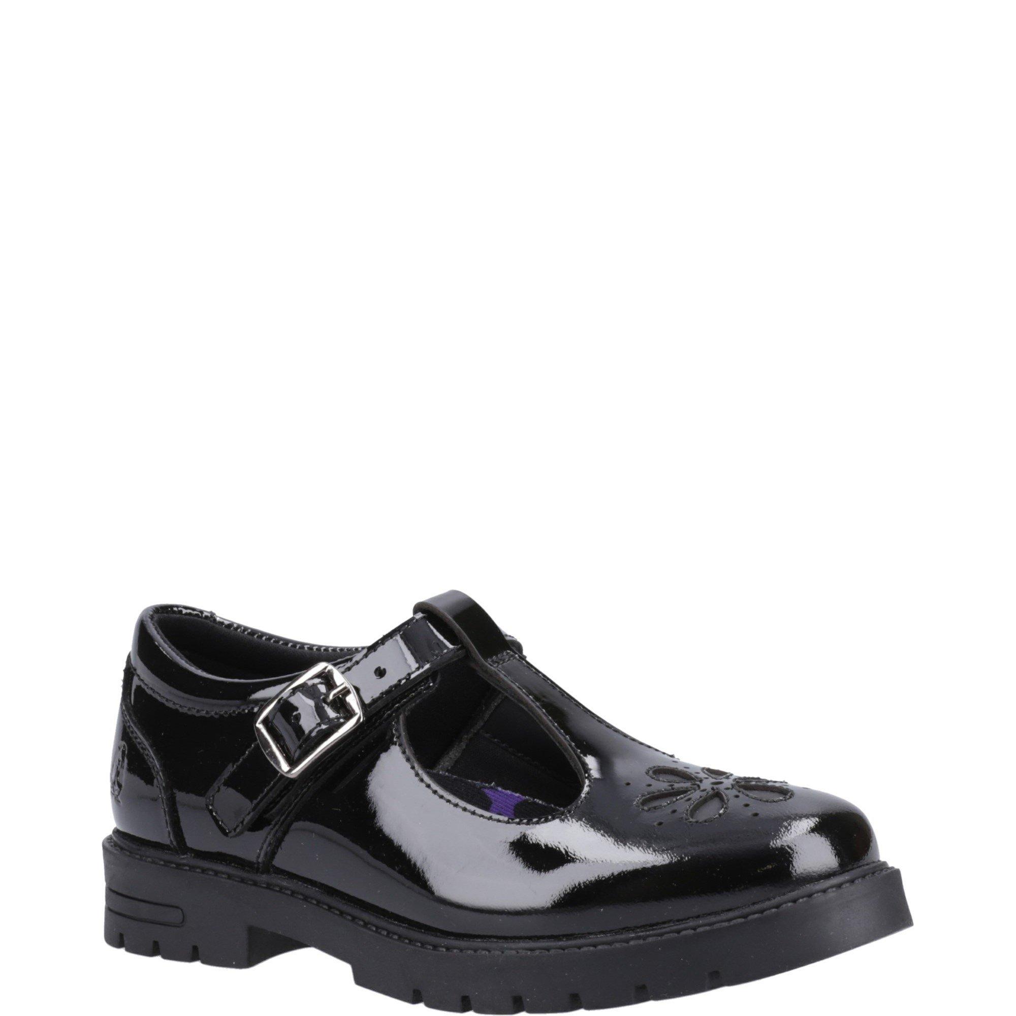 Black - Hush Puppies - Fiona Patent Senior Shoe - 2