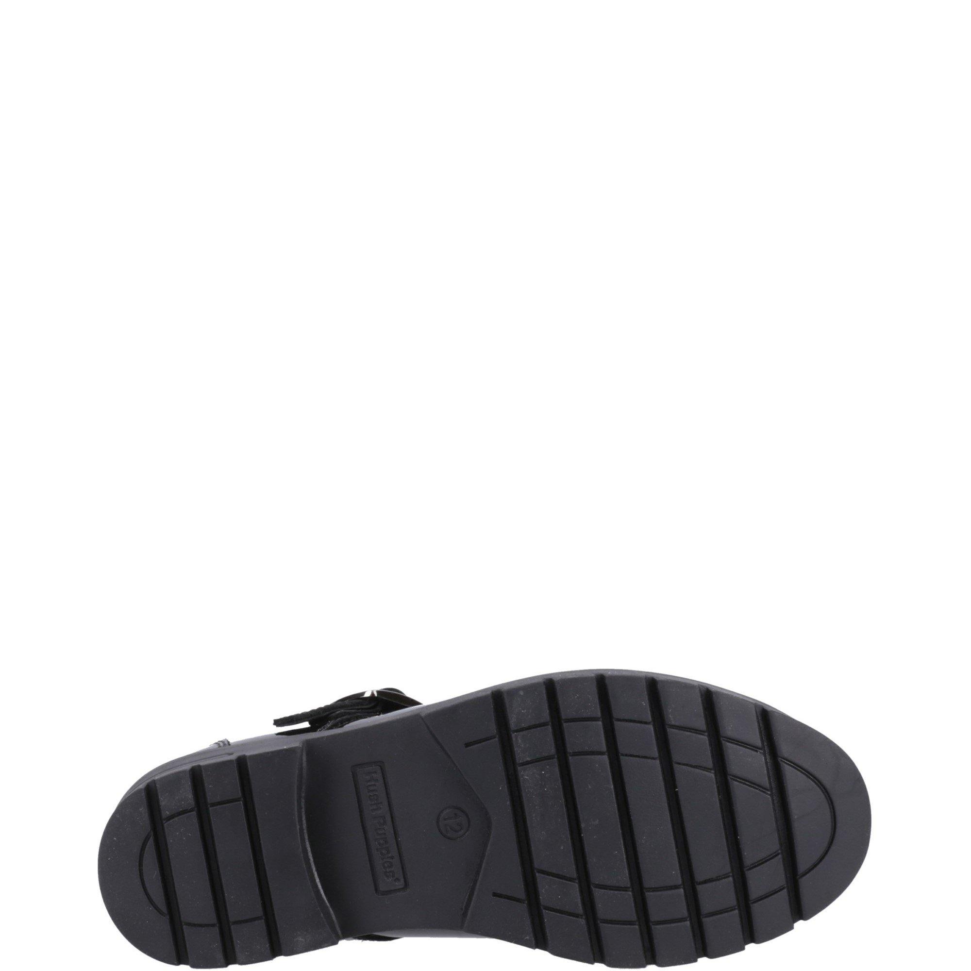Black - Hush Puppies - Fiona Patent Senior Shoe - 4