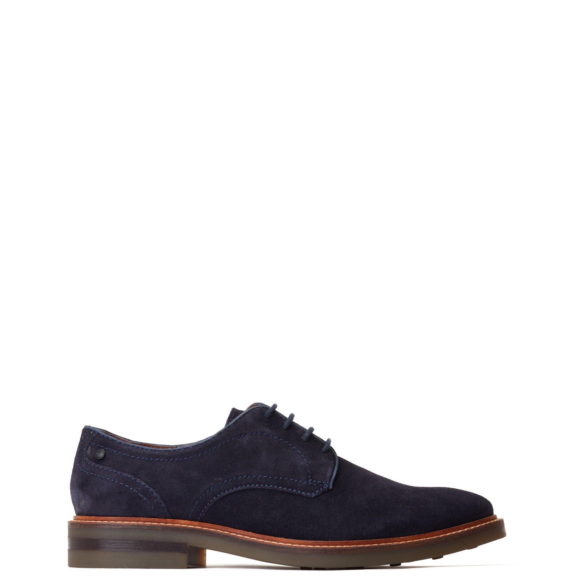 Base London Men's Mawley Derby Shoe - Navy - 8 (42)