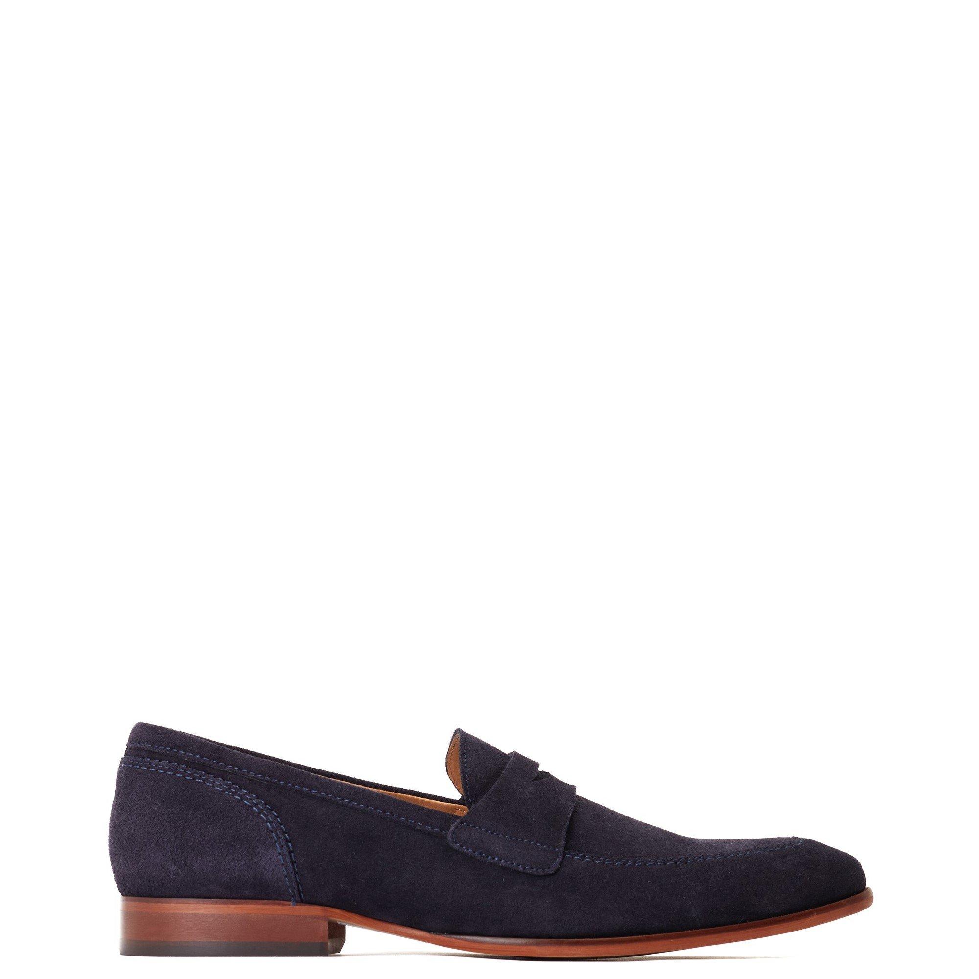 Navy - Base London - Bruno Penny Loafer - 1