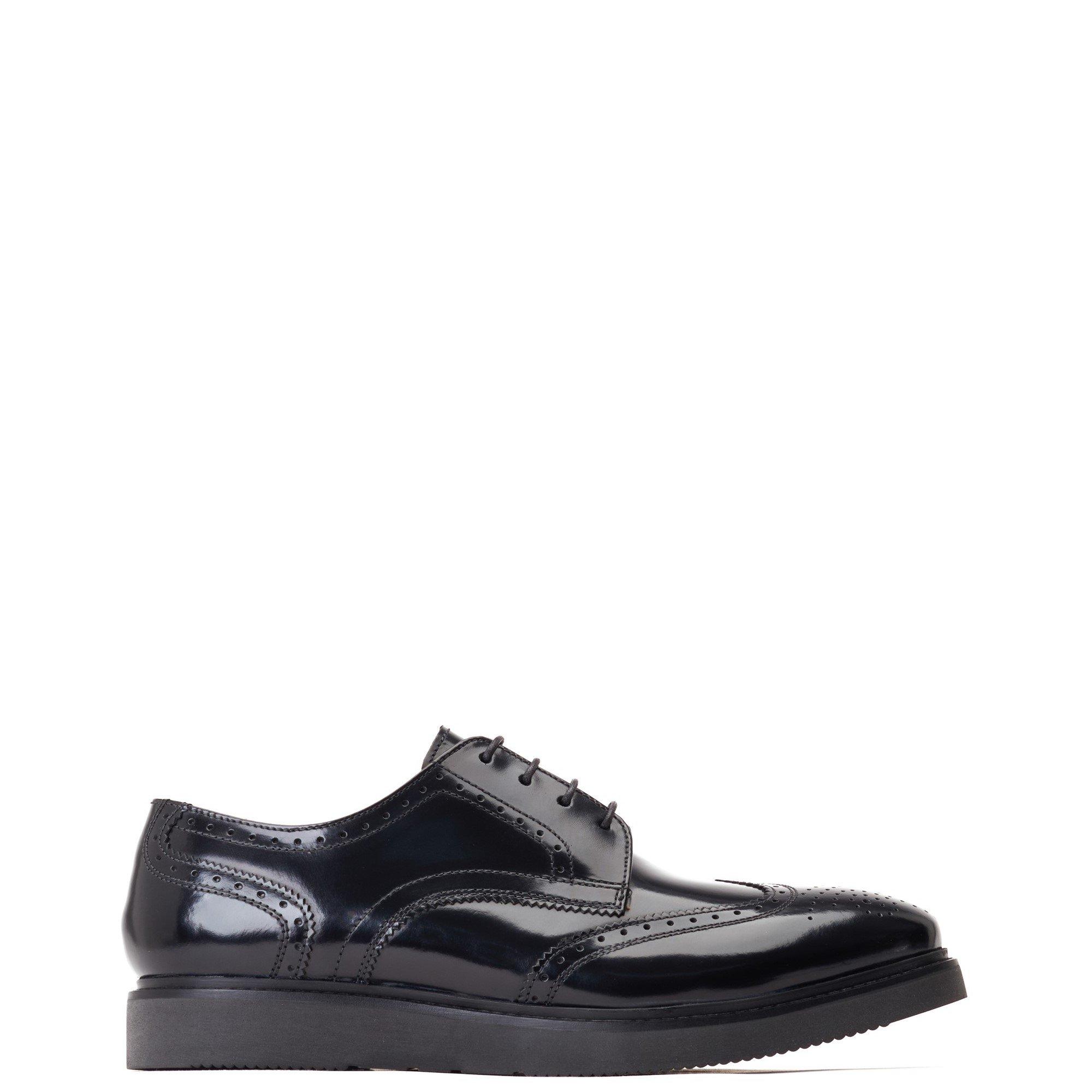 Black - Base London - Joe Brogue Shoe - 1