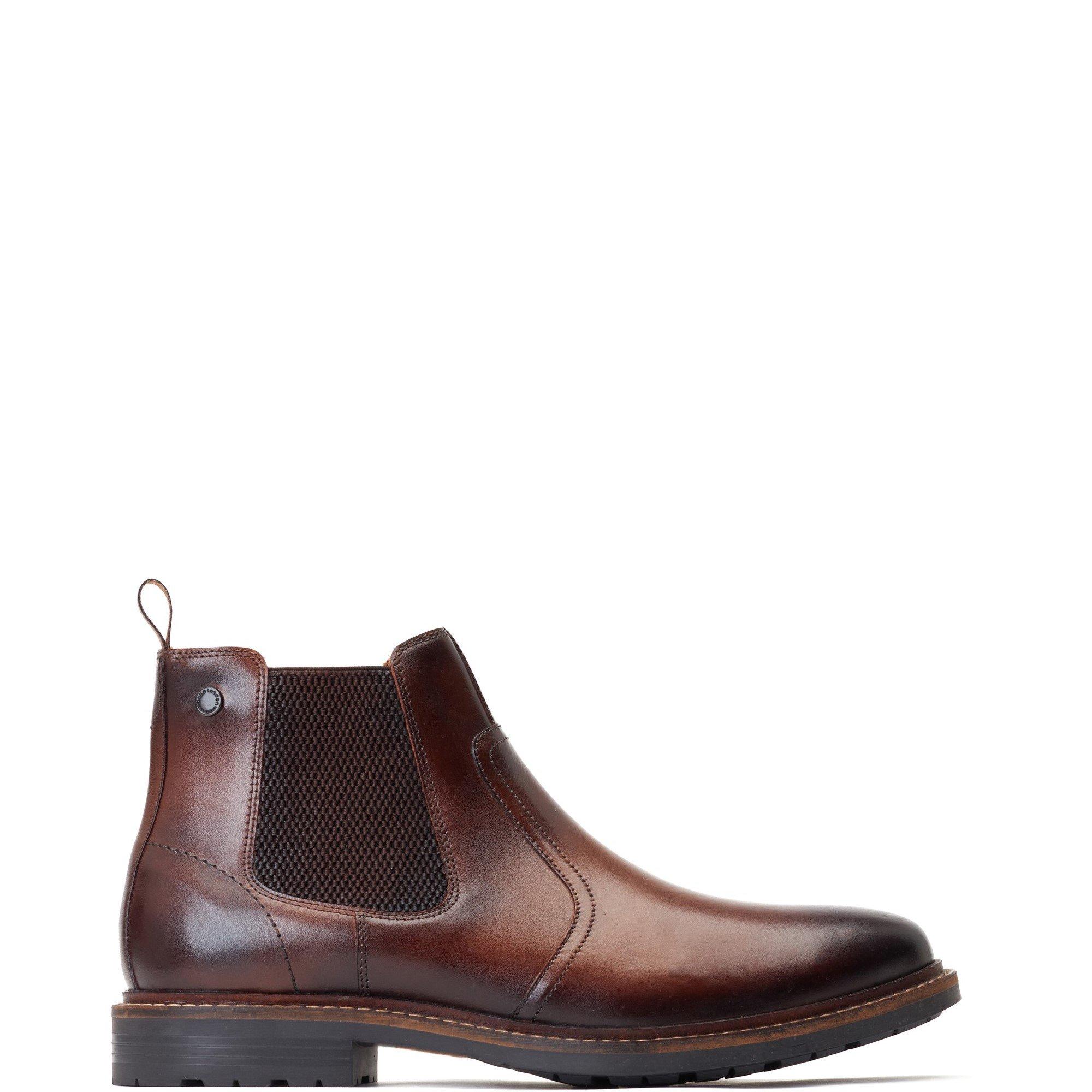 Base London Men's Bloom Chelsea Boot - Dark Brown - 7 (41)