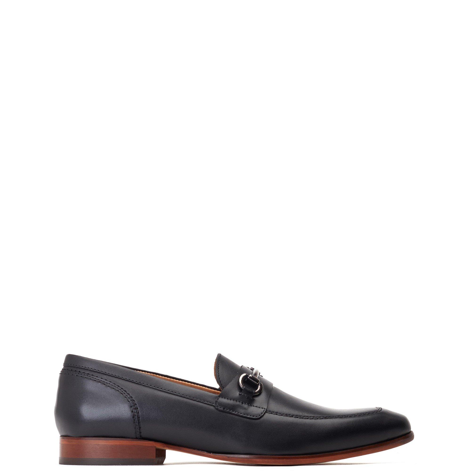 Base London Men's Russo Buckle Loafer - Black - 10 (44)