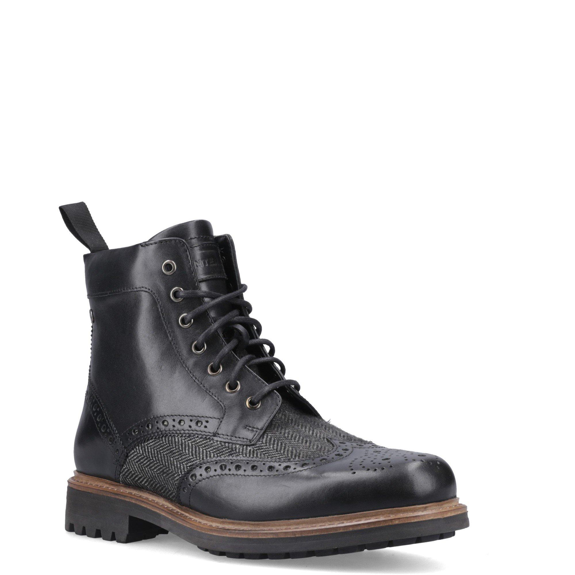 Black - Hunter - Loch Brogue Ankle Boot - 2