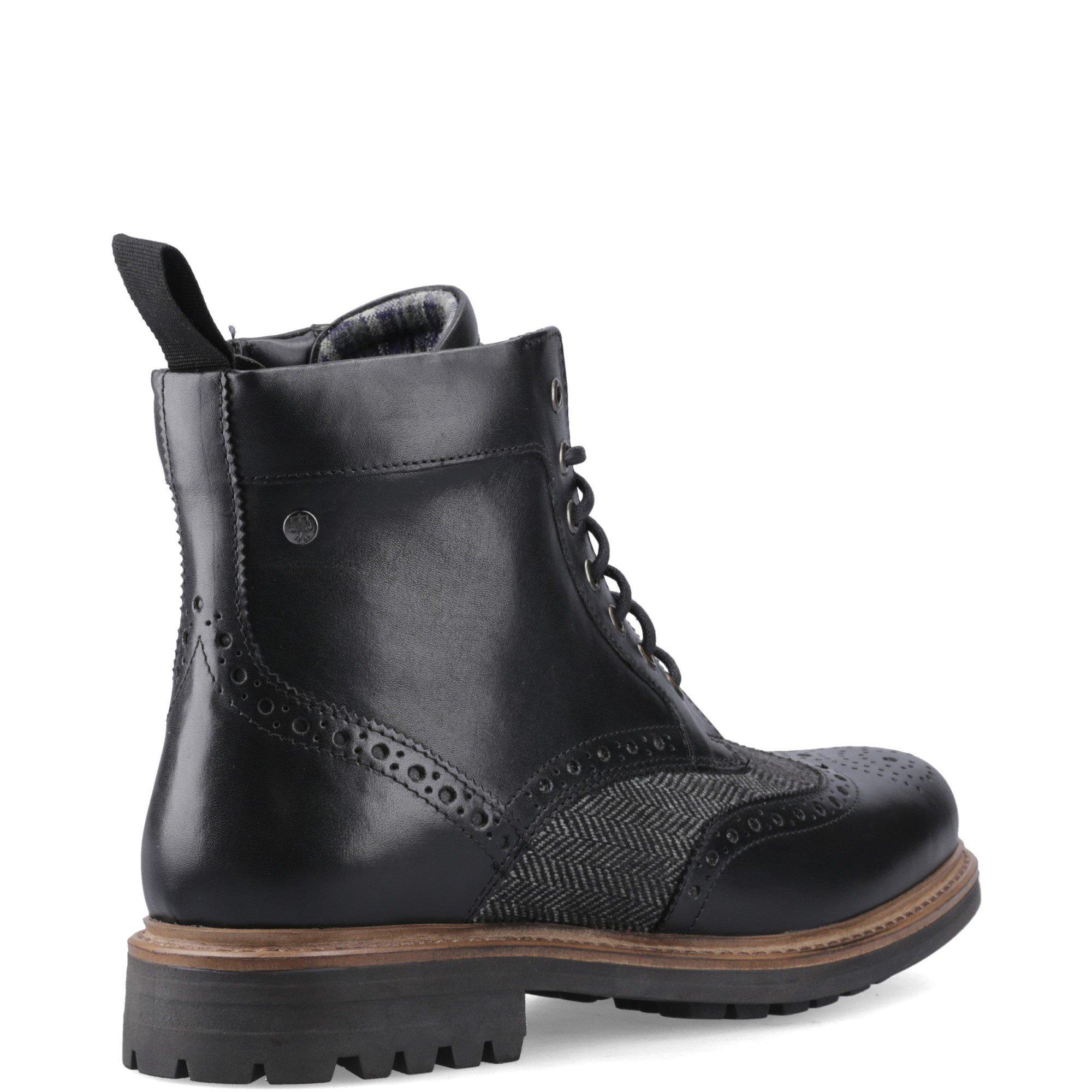 Black - Hunter - Loch Brogue Ankle Boot - 3